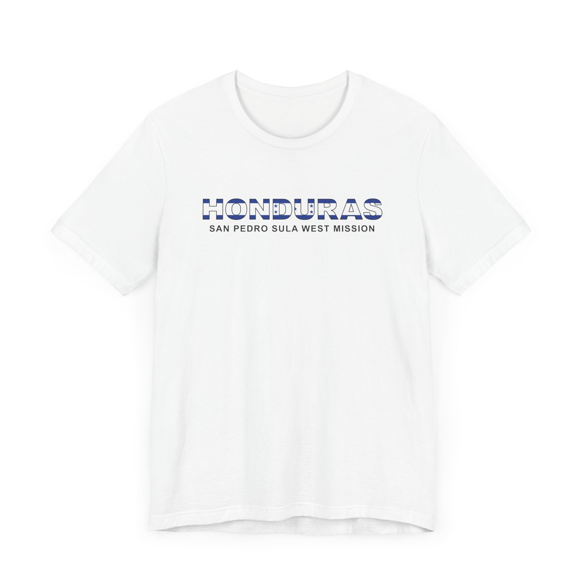 Honduras San Pedro Sula West Mission Flag Title T-shirt - Mission Wishlist - LDS Missionary Gift Store