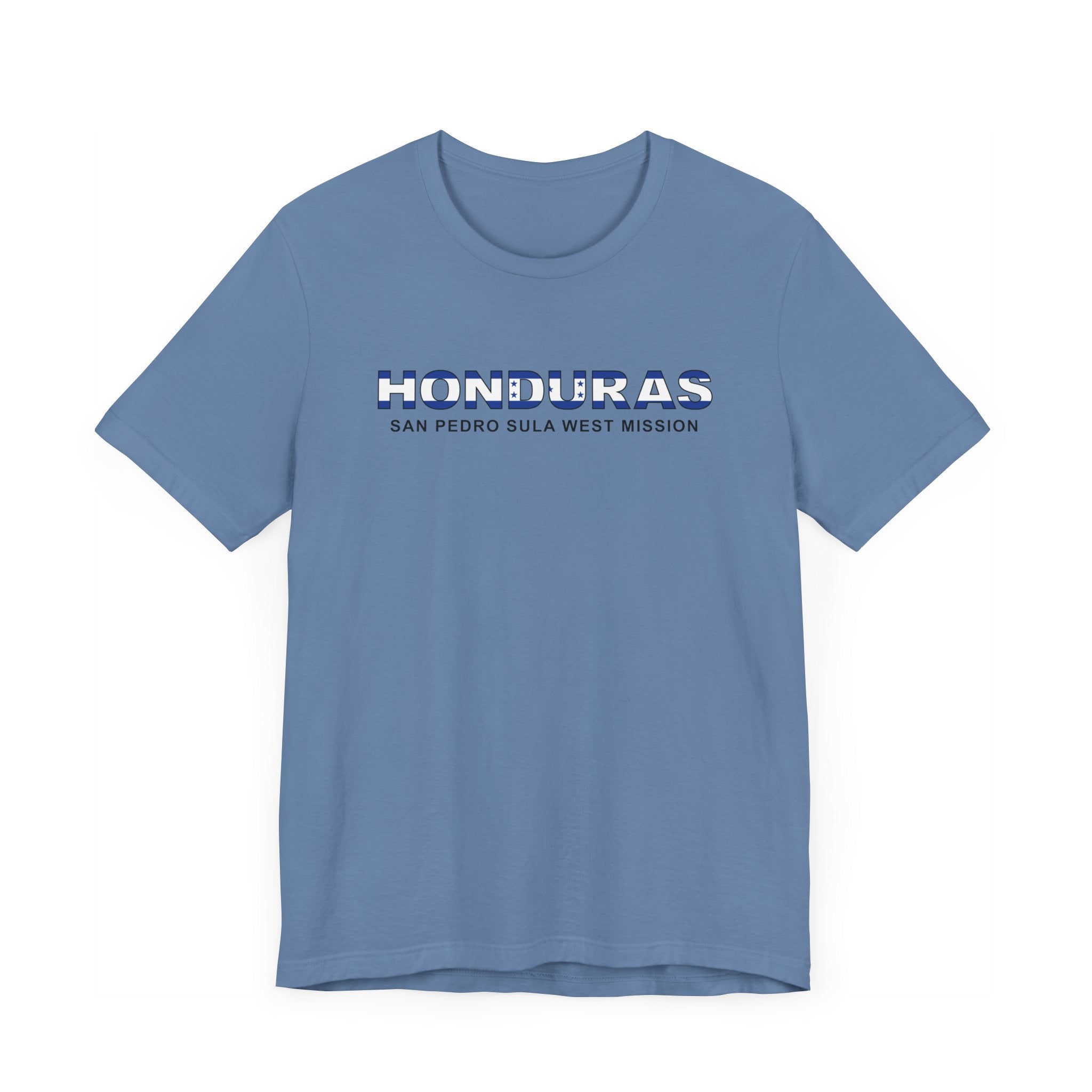 Honduras San Pedro Sula West Mission Flag Title T-shirt - Mission Wishlist - LDS Missionary Gift Store
