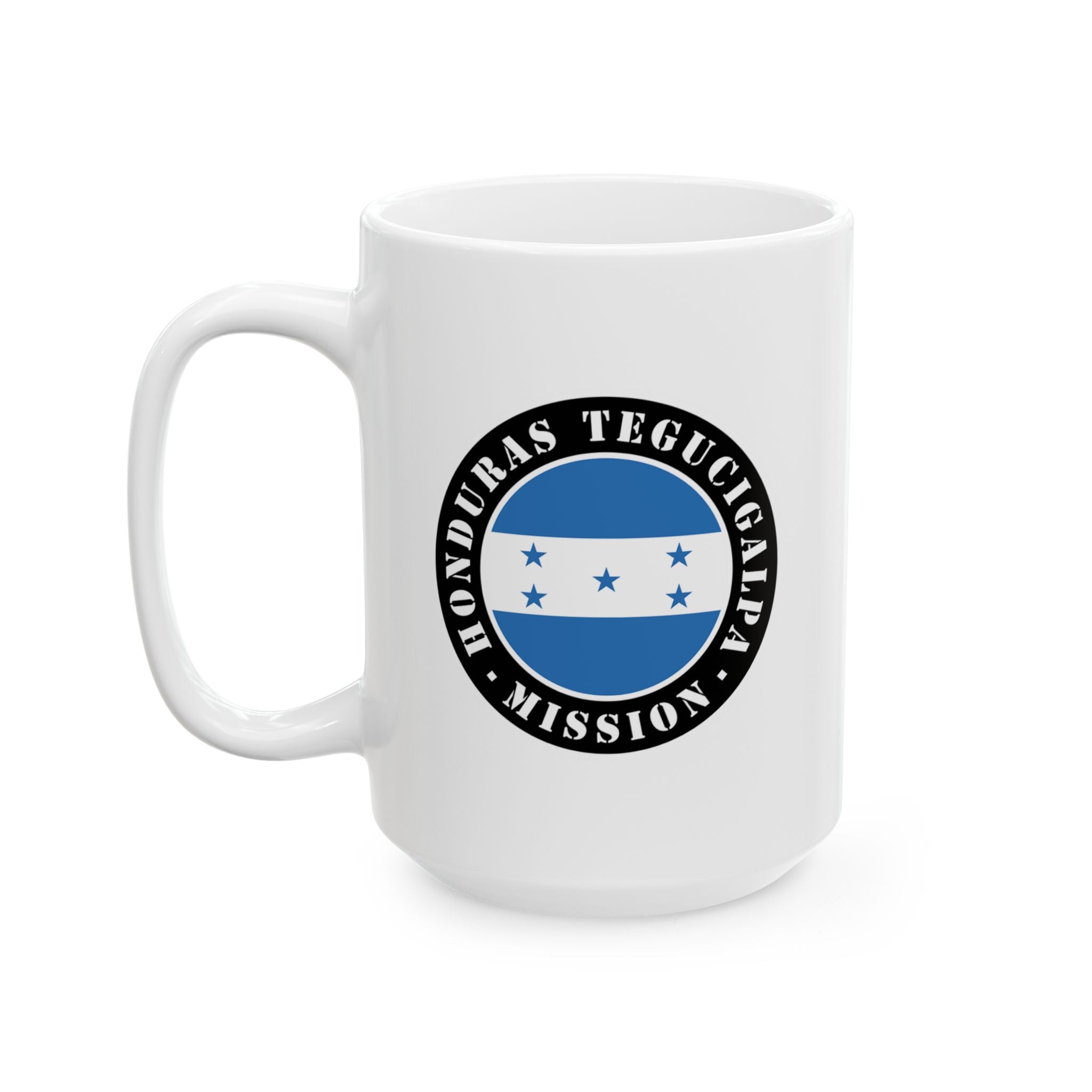 Honduras Tegucigalpa Mission Circular Flag White Ceramic Mug - Latter-Day Saint LDS Missionary Gift - Book of Mormon