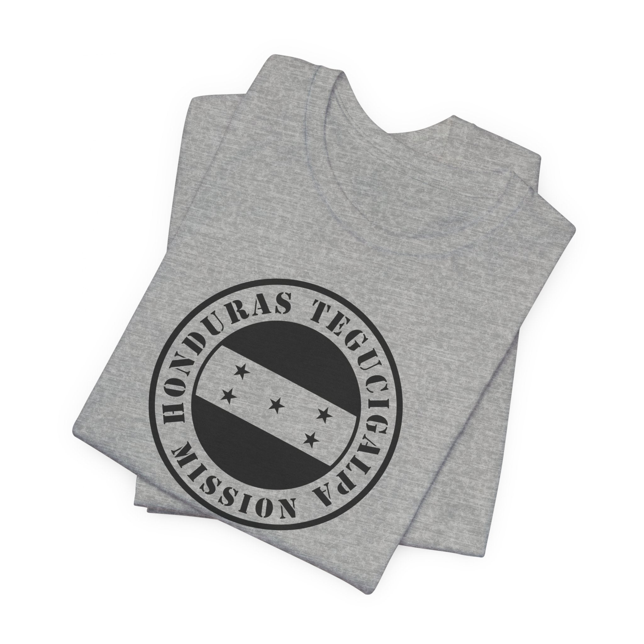 Honduras Tegucigalpa Mission Circular Monochrome Logo T-Shirt - Mission Wishlist - LDS Missionary Gift Store
