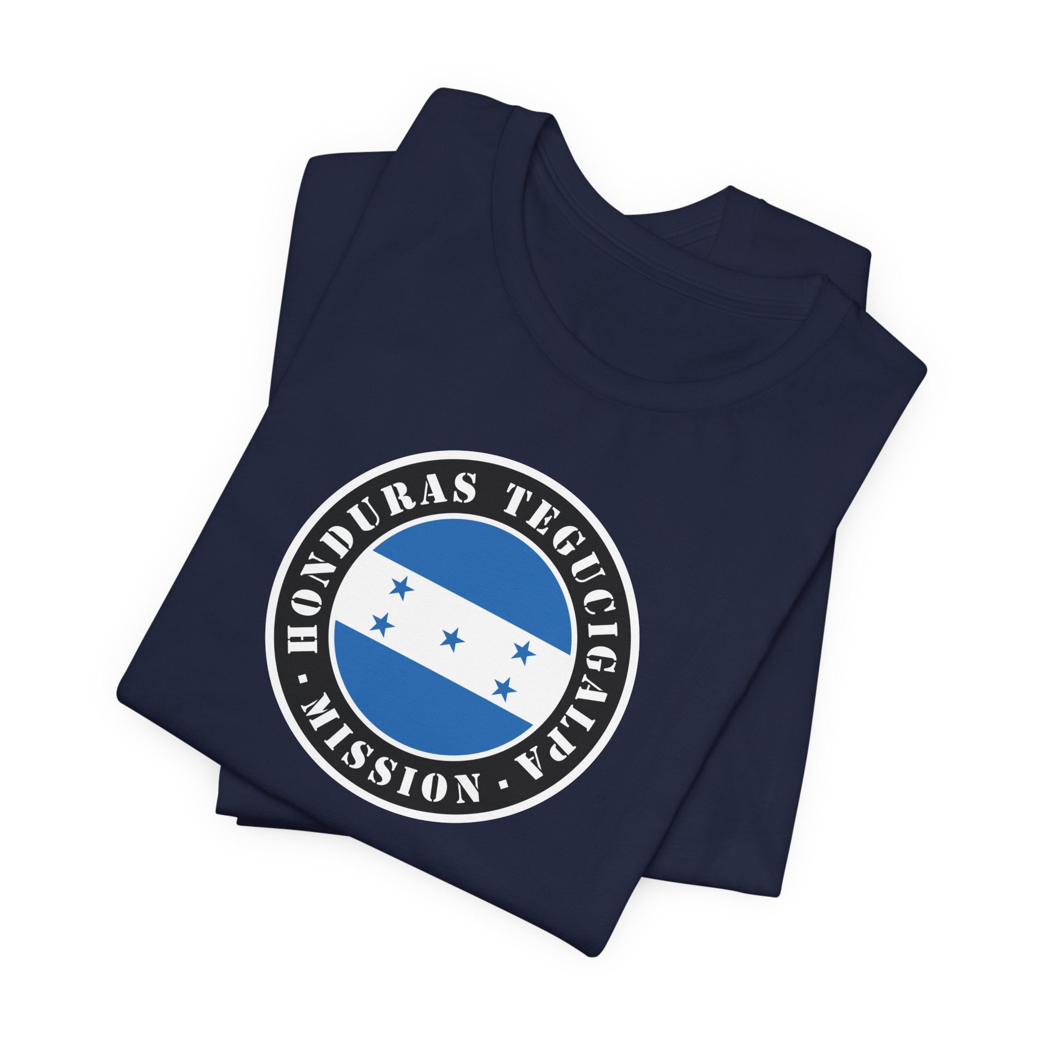 Honduras Tegucigalpa Mission Flag Logo (Black Border) T-shirt - Mission Wishlist - LDS Missionary Gift Store