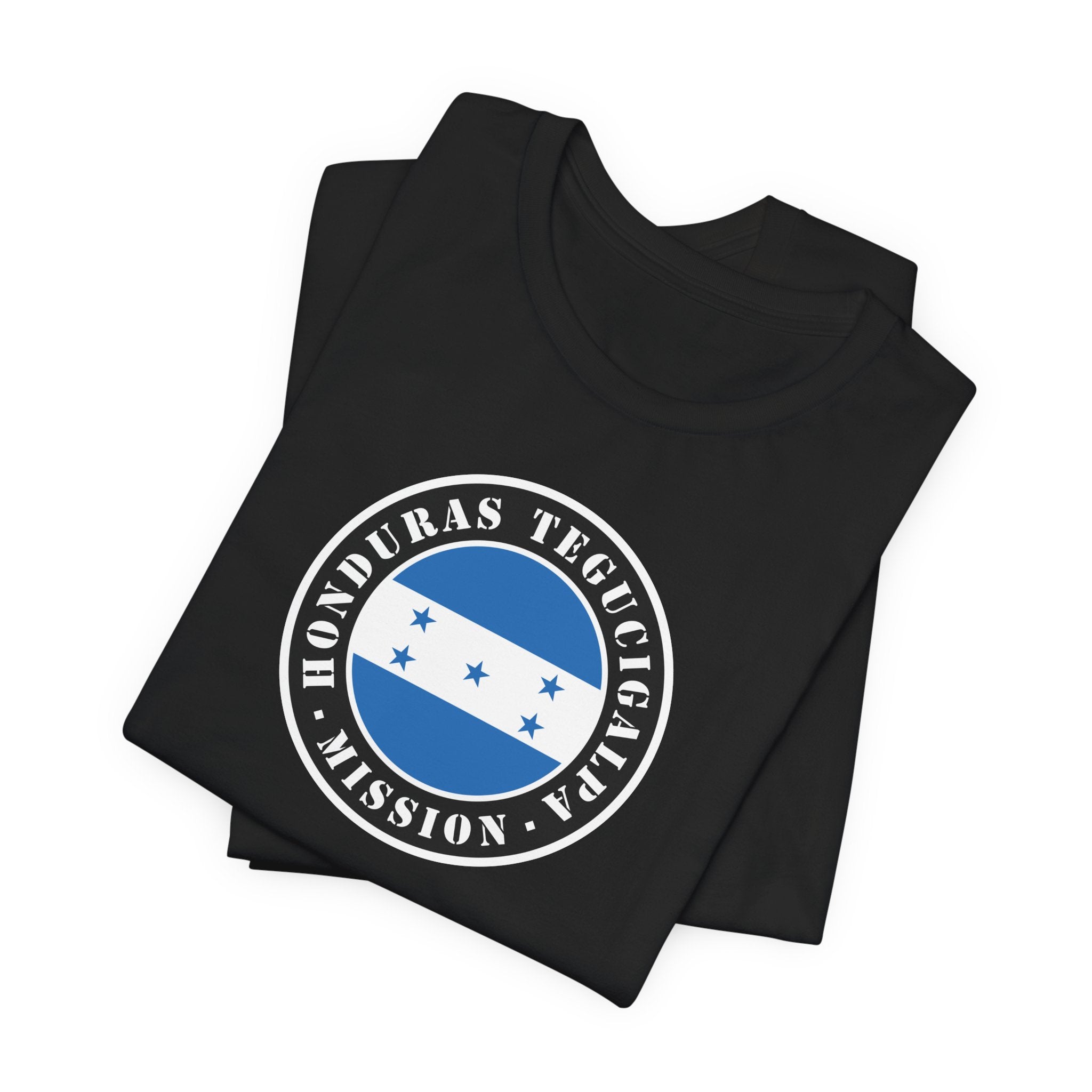 Honduras Tegucigalpa Mission Flag Logo (Black Border) T-shirt - Mission Wishlist - LDS Missionary Gift Store