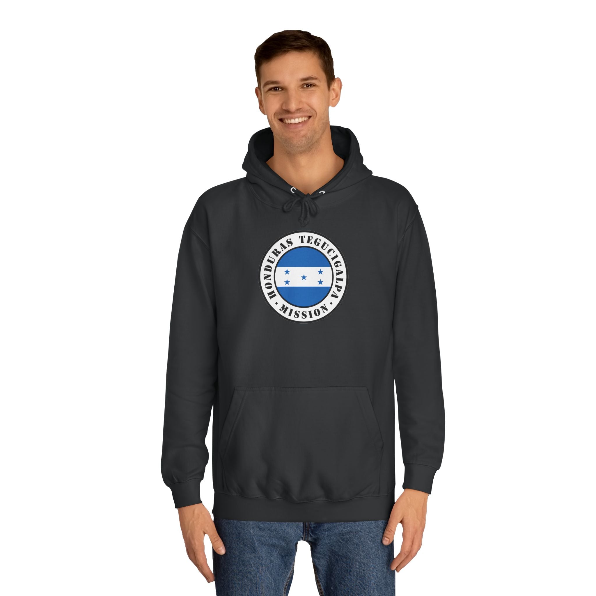 Honduras Tegucigalpa Mission Flag Logo (White Border) College Hoodie - Mission Wishlist - LDS Missionary Gift Store