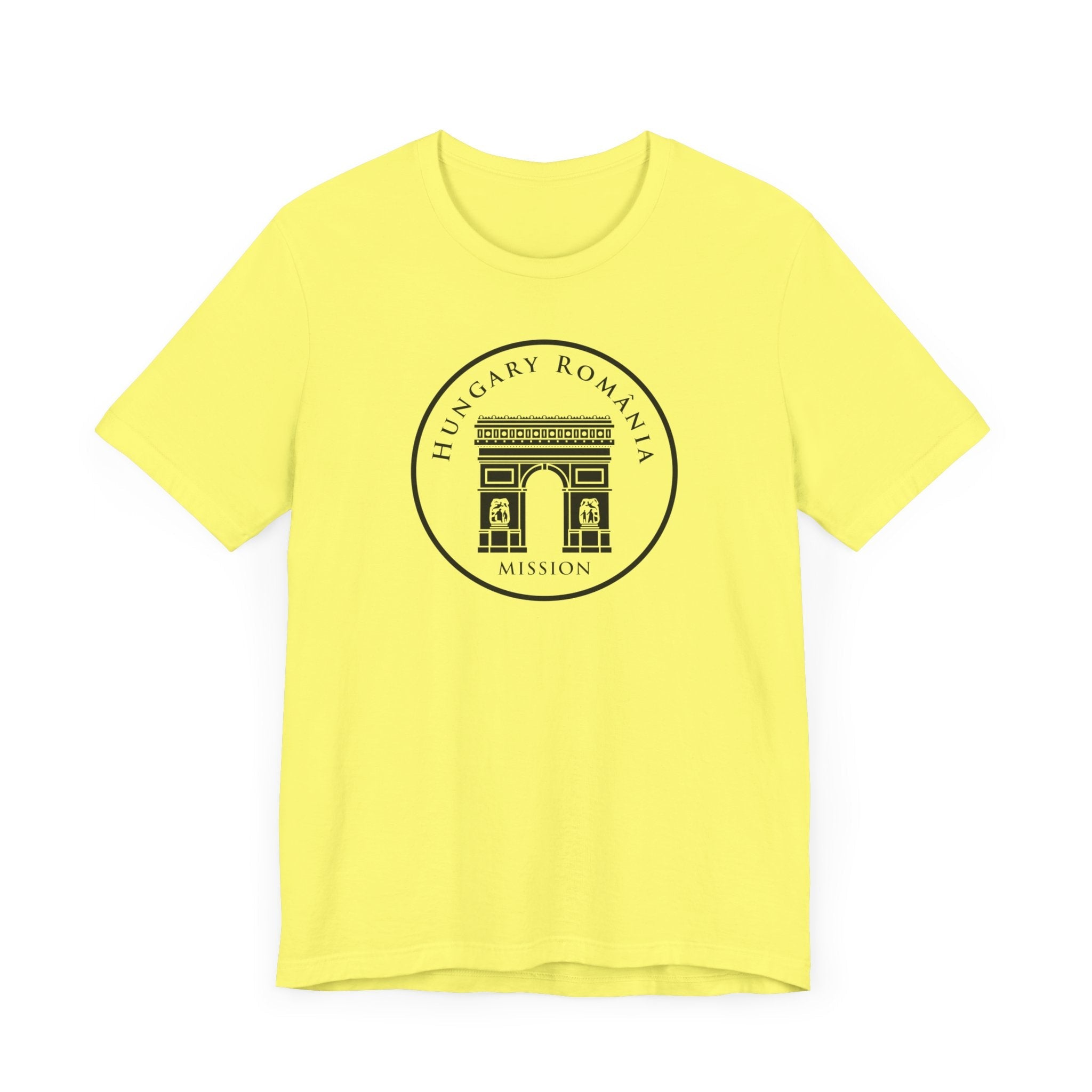 Hungary Budapest Mission Circular Monochrome Logo T-Shirt - Mission Wishlist - LDS Missionary Gift Store