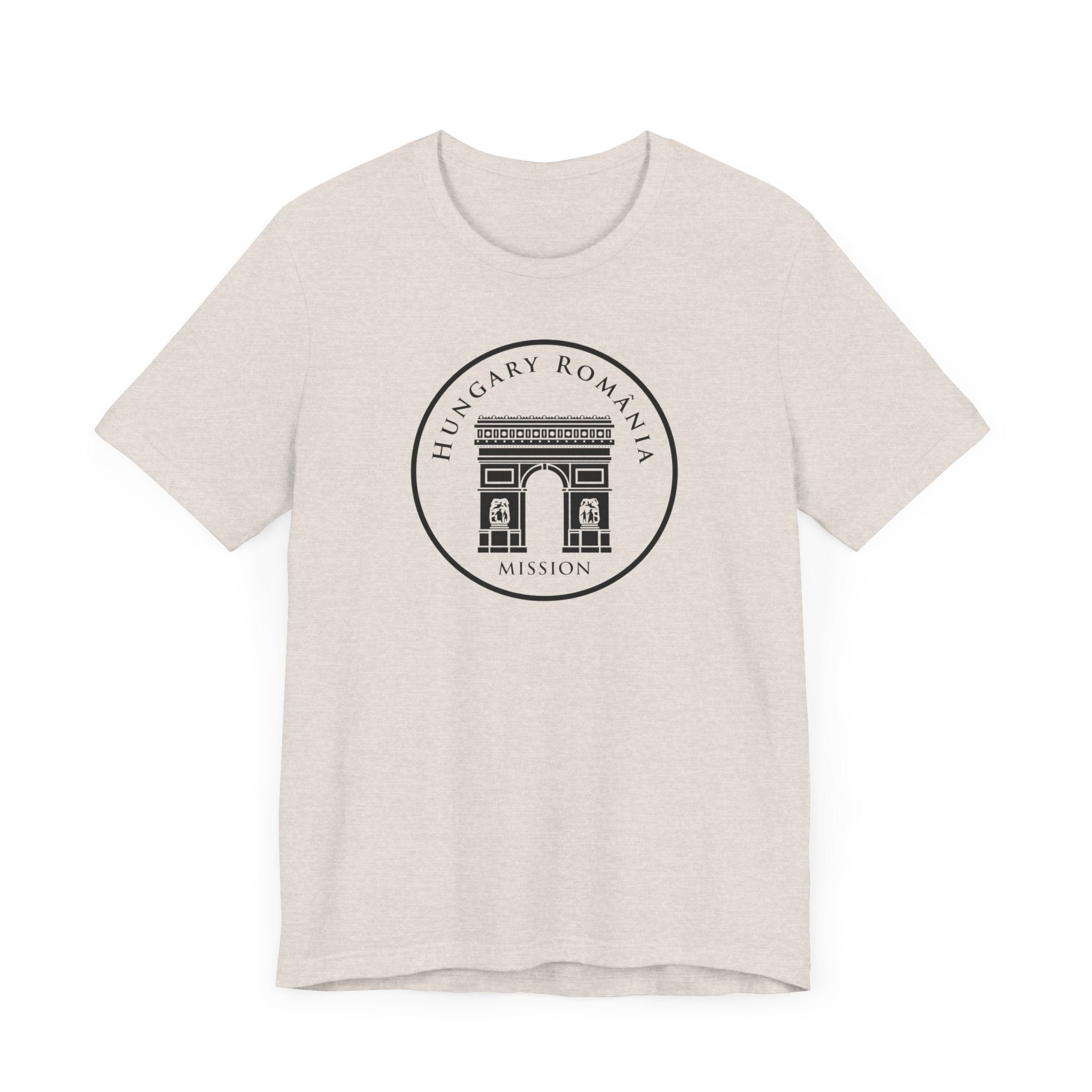 Hungary Budapest Mission Circular Monochrome Logo T-Shirt - Mission Wishlist - LDS Missionary Gift Store