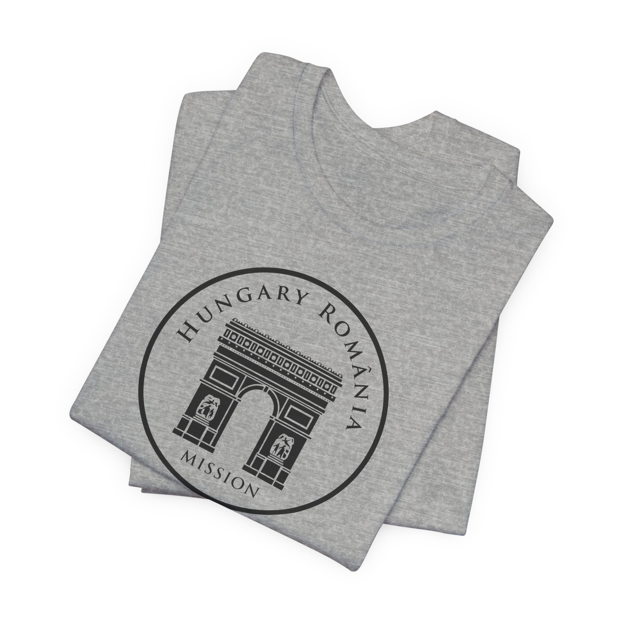 Hungary Budapest Mission Circular Monochrome Logo T-Shirt - Mission Wishlist - LDS Missionary Gift Store