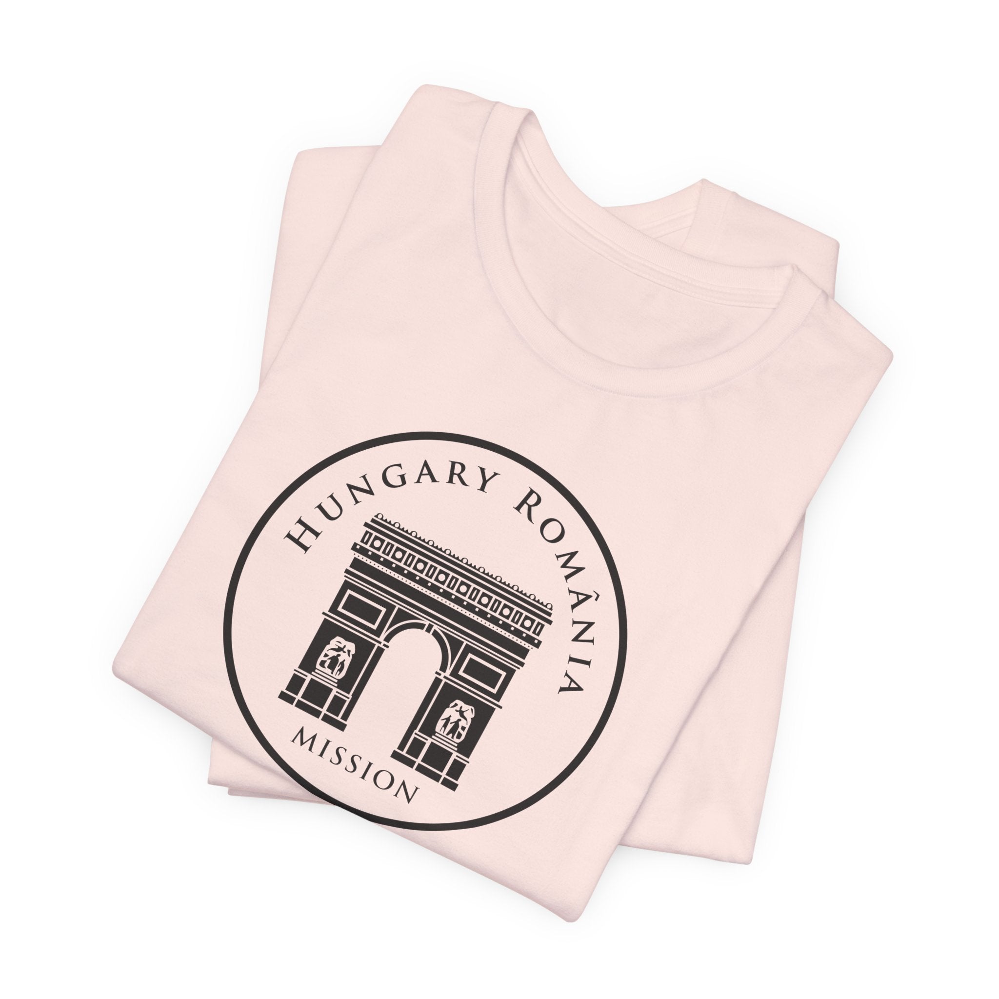 Hungary Budapest Mission Circular Monochrome Logo T-Shirt - Mission Wishlist - LDS Missionary Gift Store