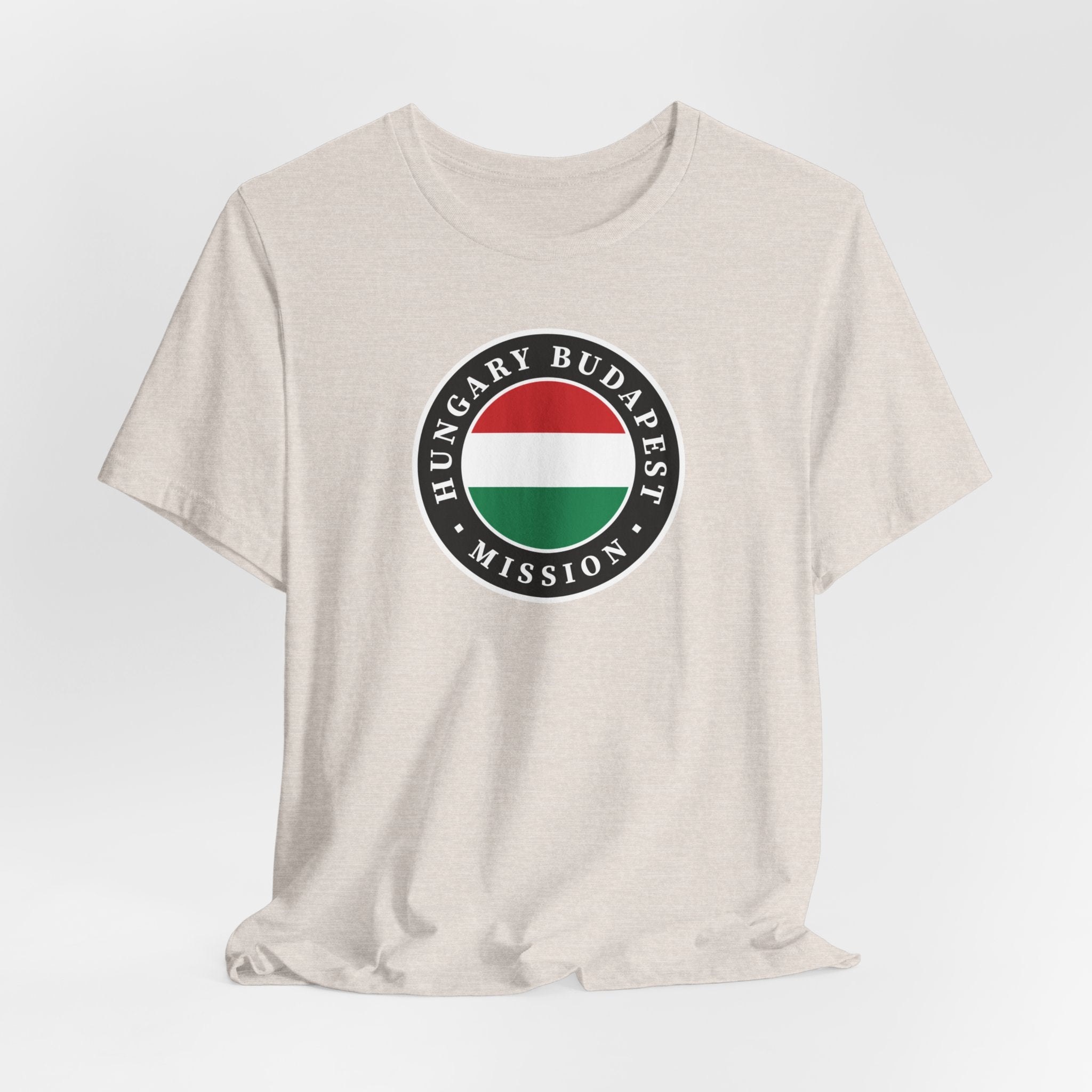 Hungary Budapest Mission Flag Logo (Black Border) T-shirt - Mission Wishlist - LDS Missionary Gift Store