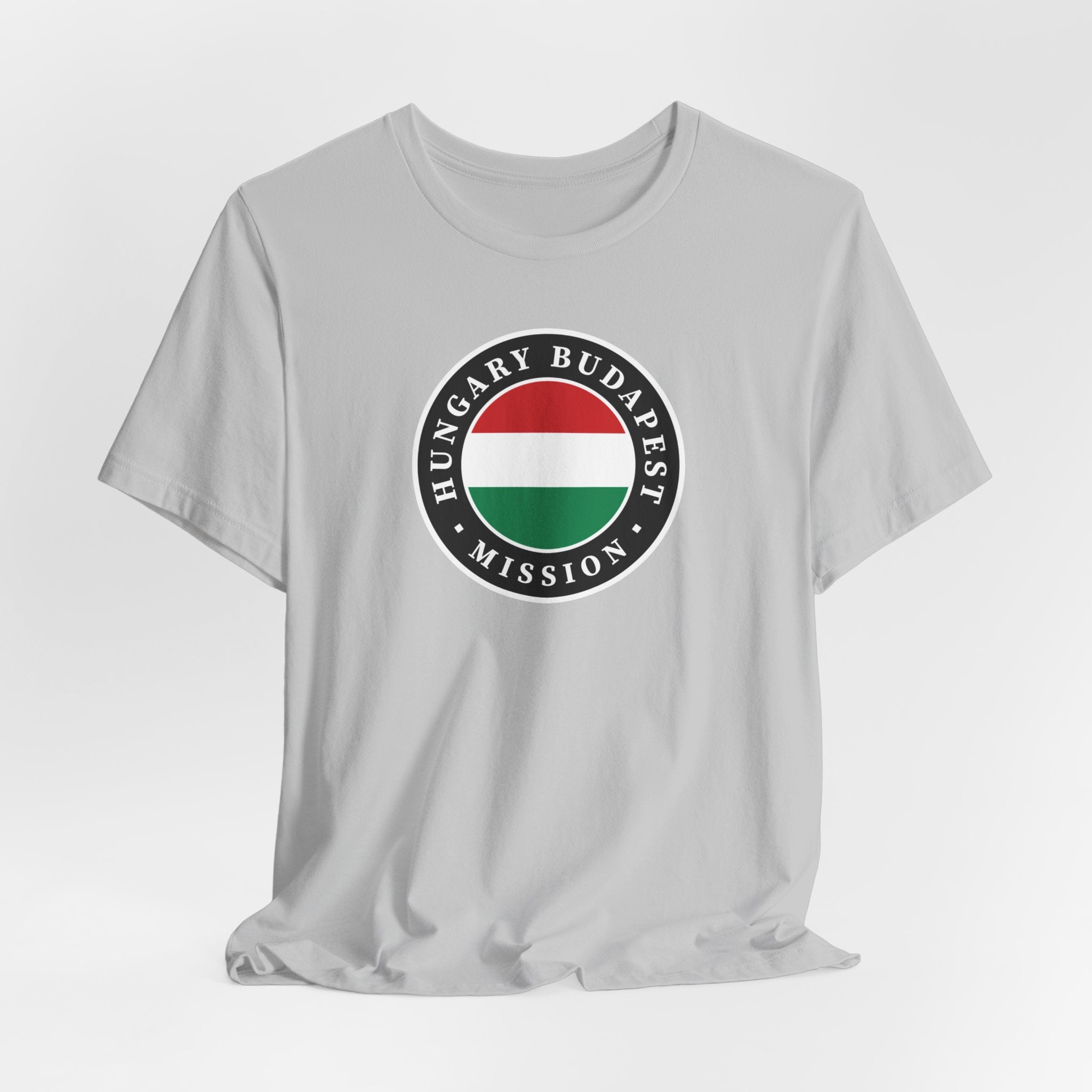 Hungary Budapest Mission Flag Logo (Black Border) T-shirt - Mission Wishlist - LDS Missionary Gift Store