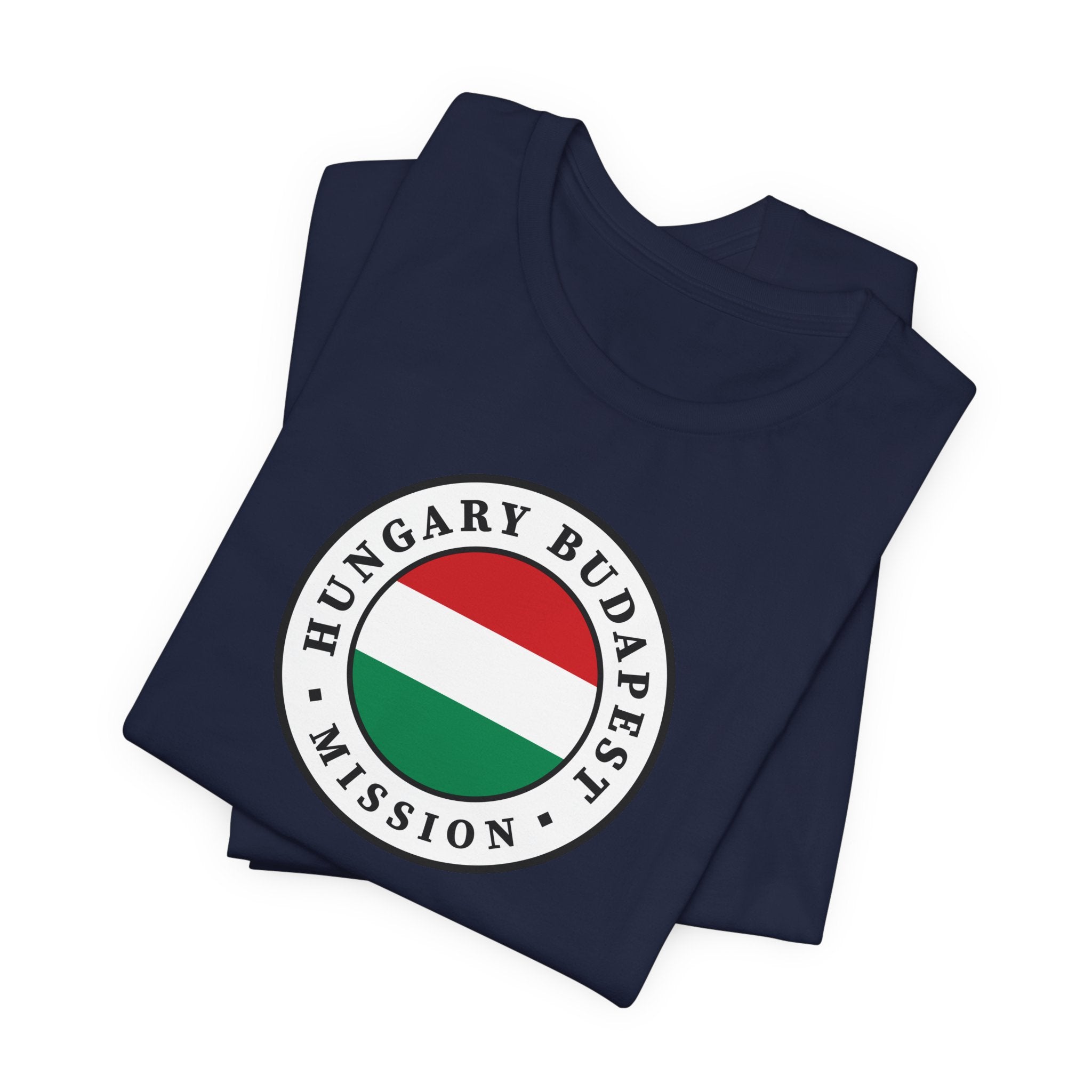 Hungary Budapest Mission Flag Logo (White Border) T-shirt - Mission Wishlist - LDS Missionary Gift Store