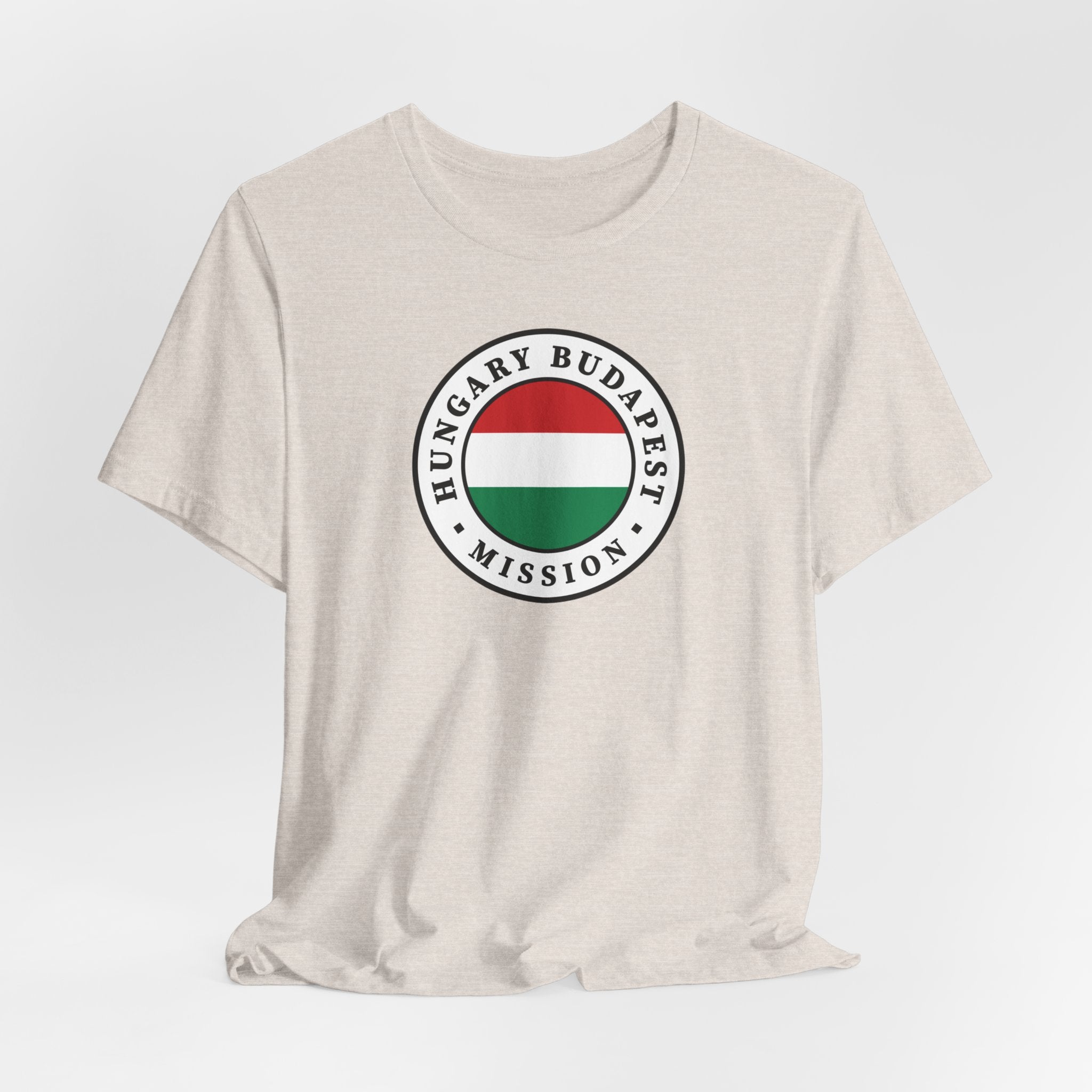 Hungary Budapest Mission Flag Logo (White Border) T-shirt - Mission Wishlist - LDS Missionary Gift Store