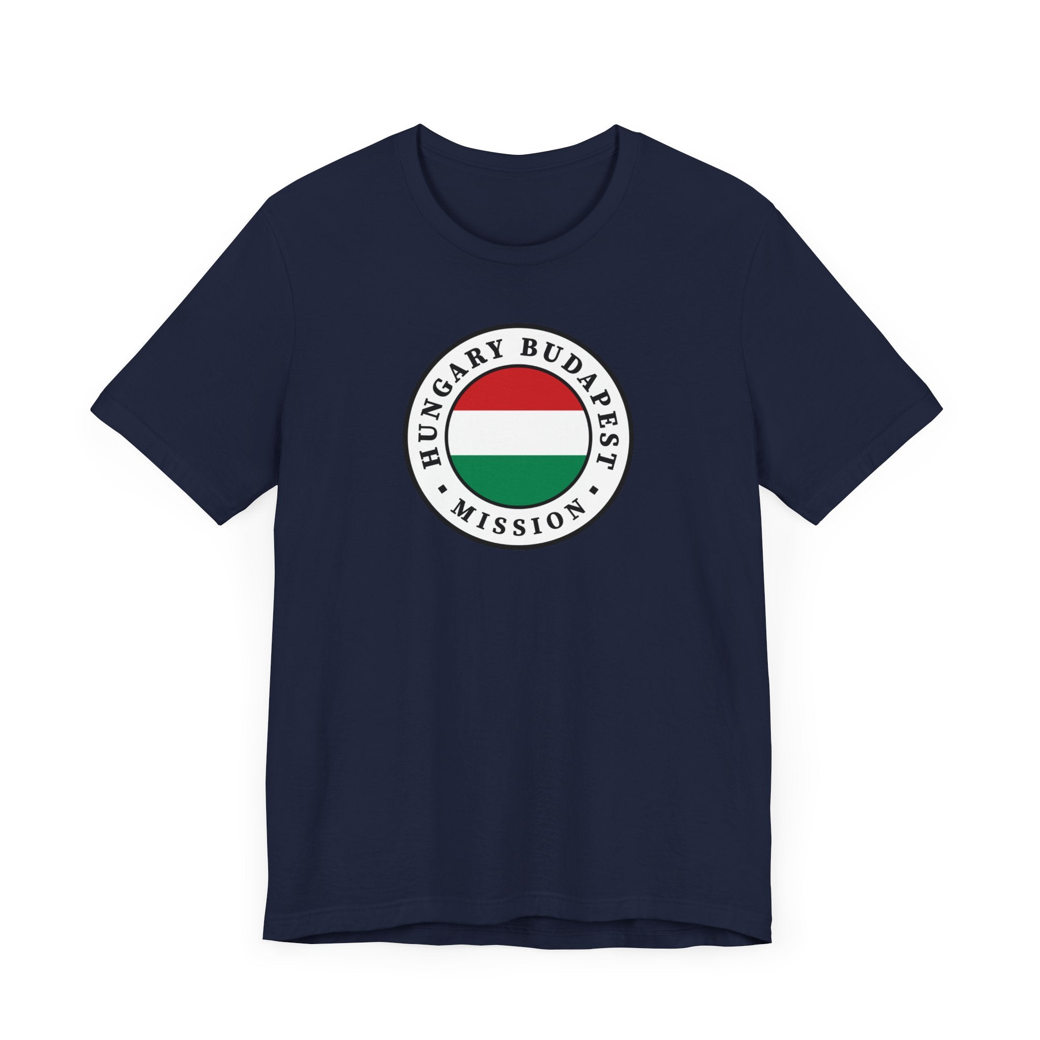 Hungary Budapest Mission Flag Logo (White Border) T-shirt - Mission Wishlist - LDS Missionary Gift Store