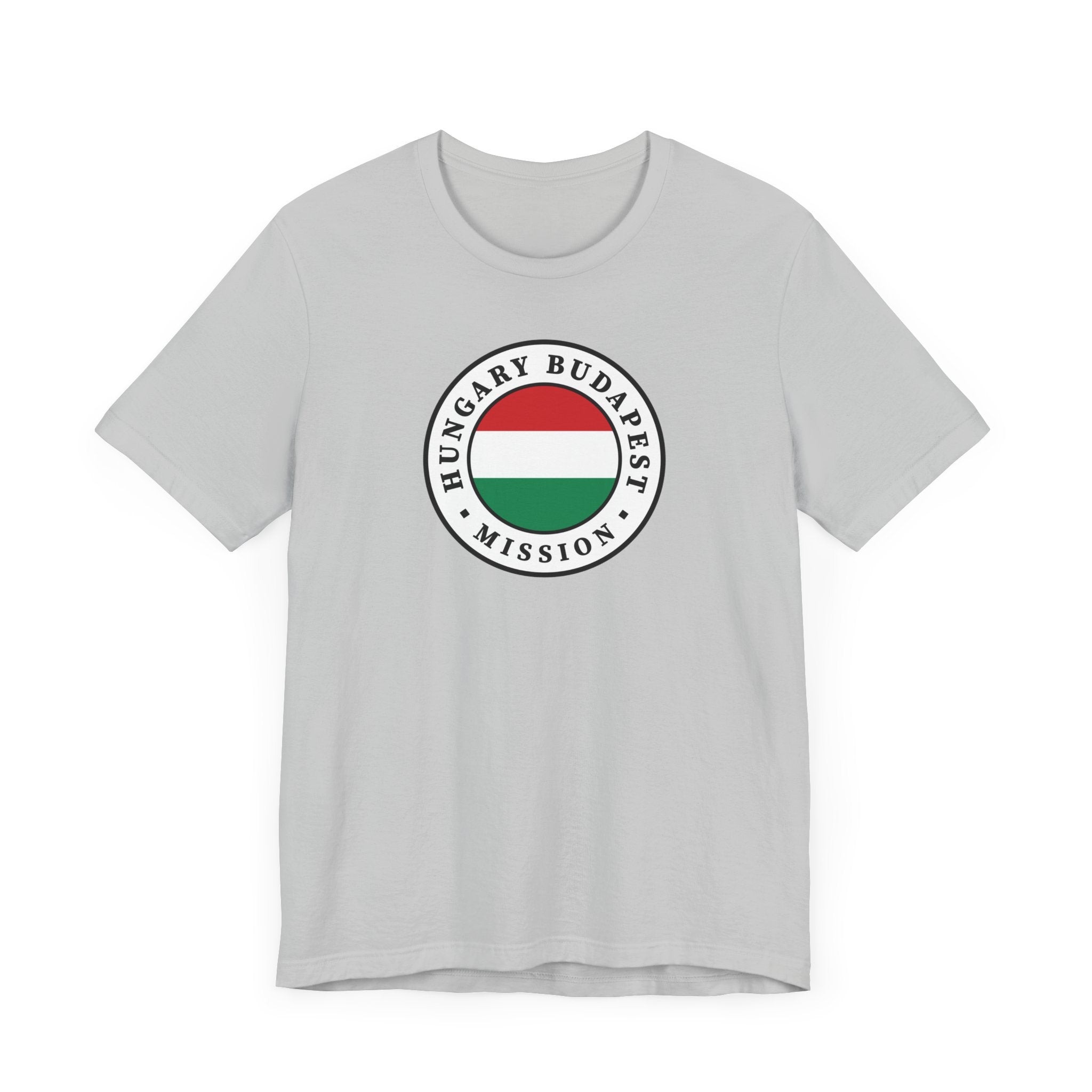 Hungary Budapest Mission Flag Logo (White Border) T-shirt - Mission Wishlist - LDS Missionary Gift Store