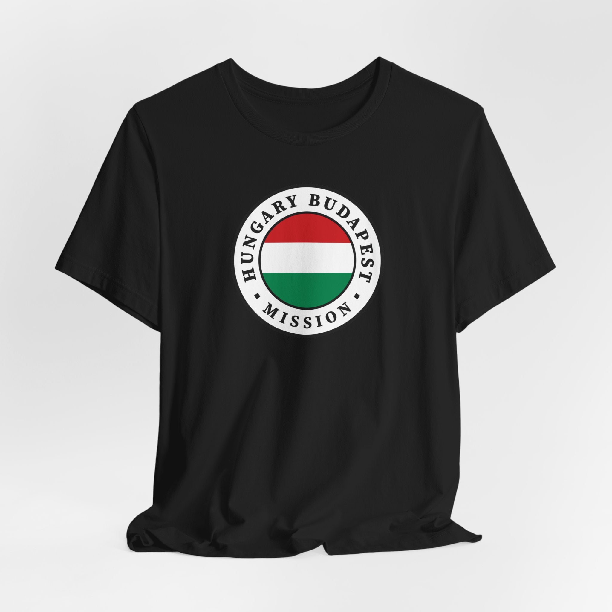 Hungary Budapest Mission Flag Logo (White Border) T-shirt - Mission Wishlist - LDS Missionary Gift Store