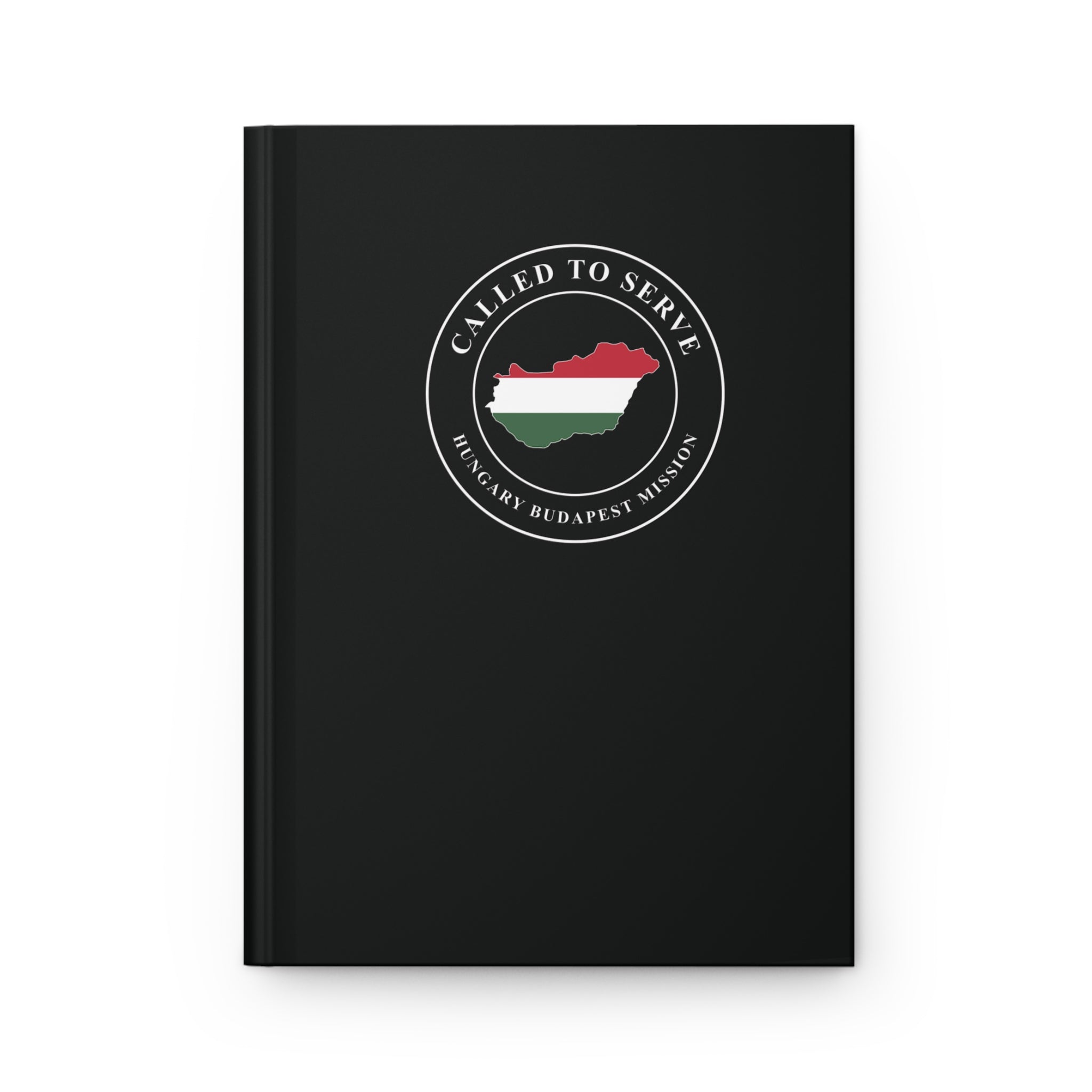 Hungary Budapest Mission Flag Map Called to Serve Black Hardcover Journal Matte - Latter-Day Saint LDS Missionary Gift - Book of Mormon