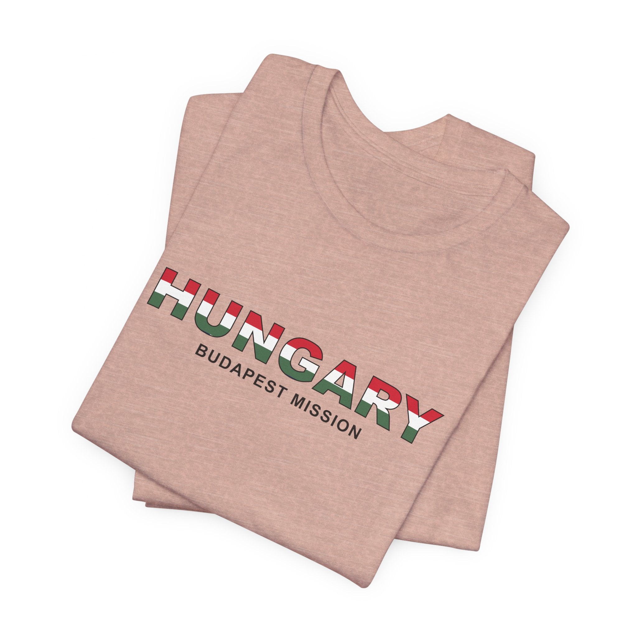 Hungary Budapest Mission Flag Title T-shirt - Mission Wishlist - LDS Missionary Gift Store