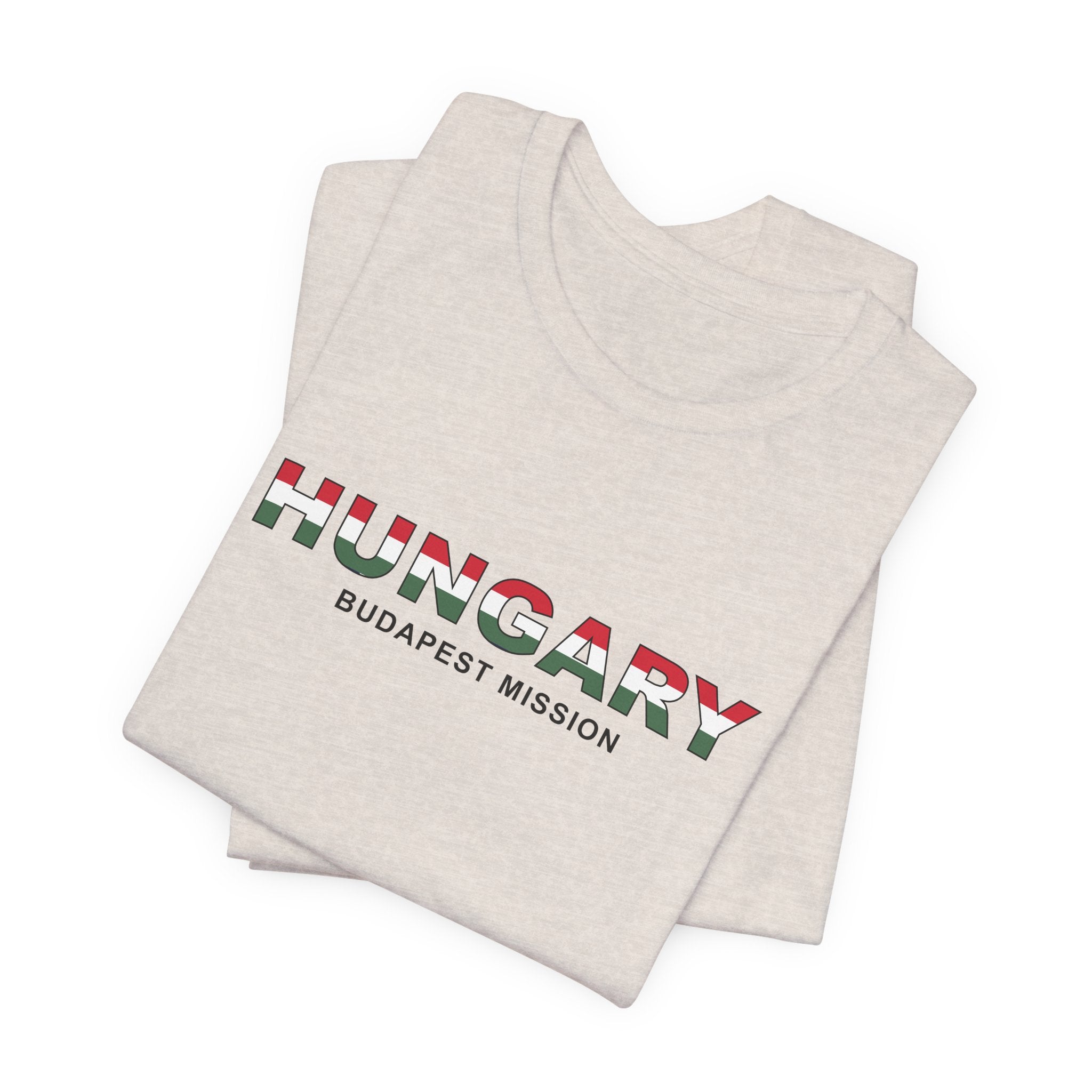 Hungary Budapest Mission Flag Title T-shirt - Mission Wishlist - LDS Missionary Gift Store