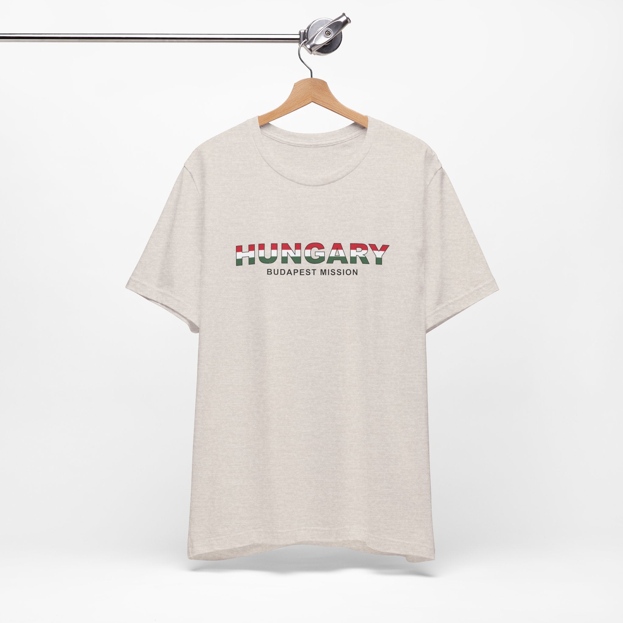 Hungary Budapest Mission Flag Title T-shirt - Mission Wishlist - LDS Missionary Gift Store