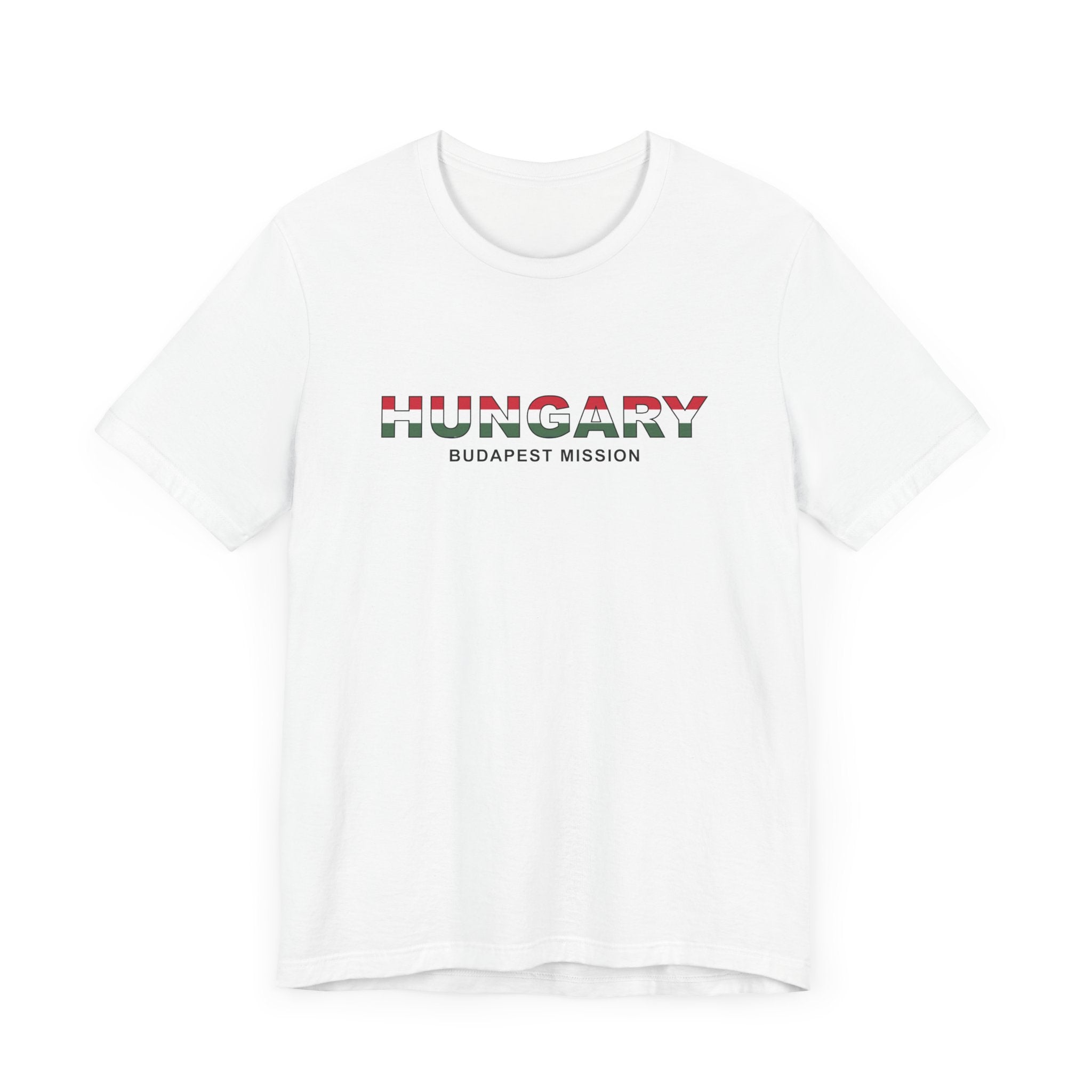 Hungary Budapest Mission Flag Title T-shirt - Mission Wishlist - LDS Missionary Gift Store