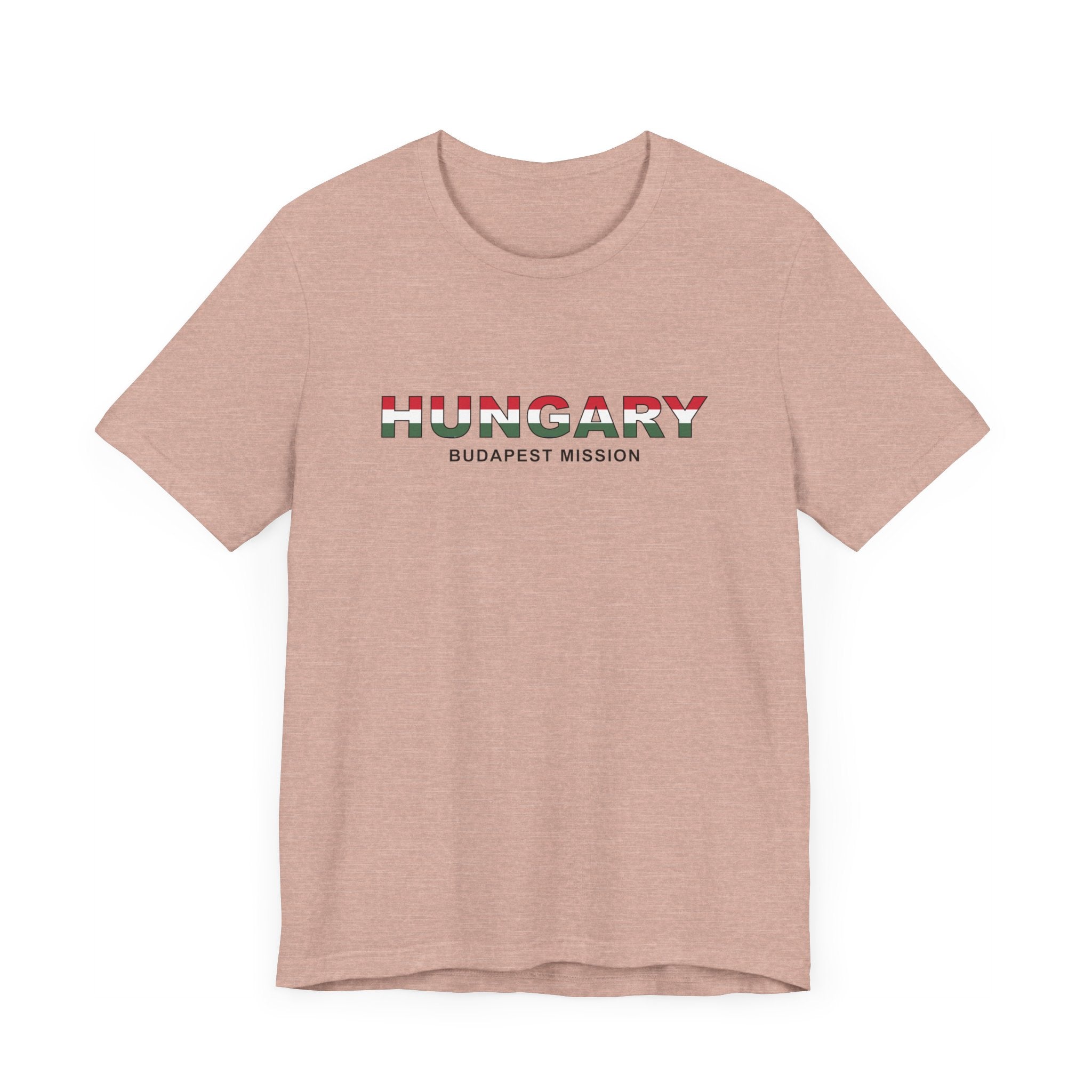 Hungary Budapest Mission Flag Title T-shirt - Mission Wishlist - LDS Missionary Gift Store