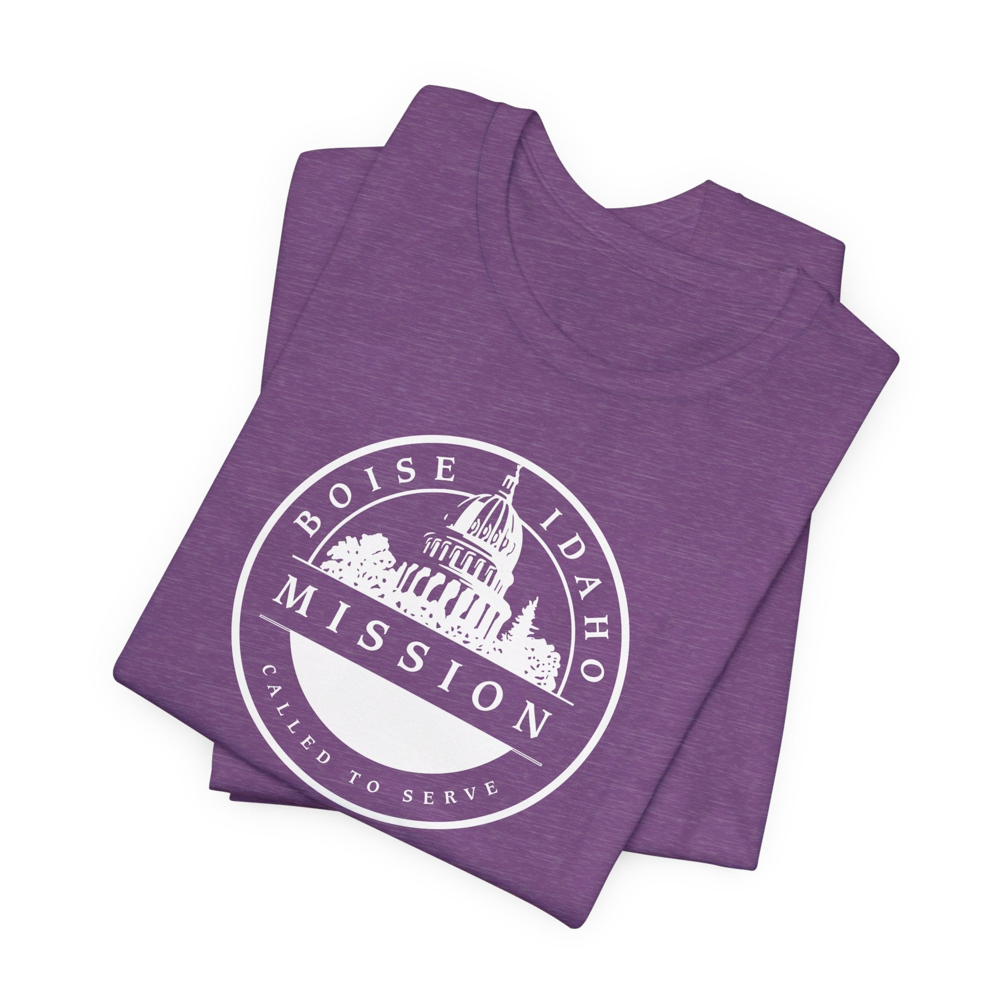 Idaho Boise Mission Circular Monochrome Logo T-Shirt - Latter-Day Saint LDS Missionary Gift - Book of Mormon