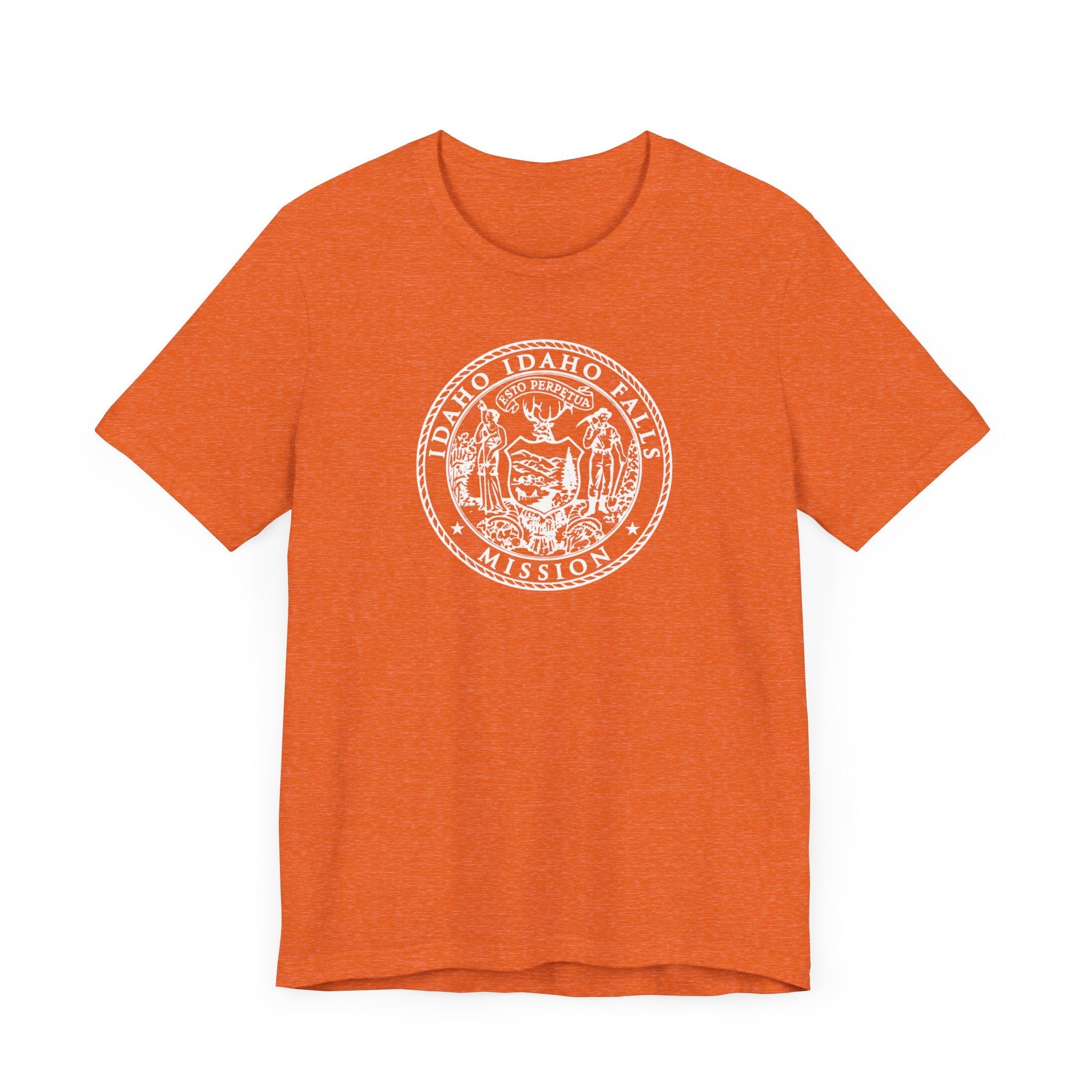 Idaho Idaho Falls Mission Circular Monochrome Logo T-Shirt - Mission Wishlist - LDS Missionary Gift Store