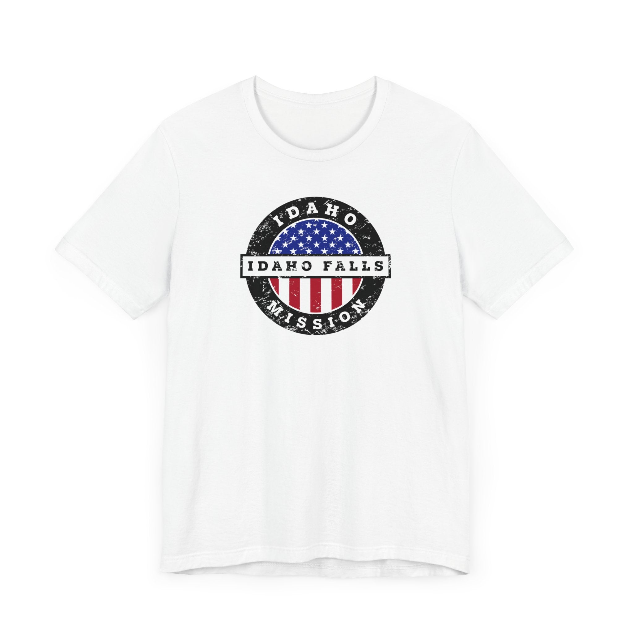 Idaho Idaho Falls Mission Vintage Circular USA Flag T-Shirt - Latter-Day Saint LDS Missionary Gift - Book of Mormon