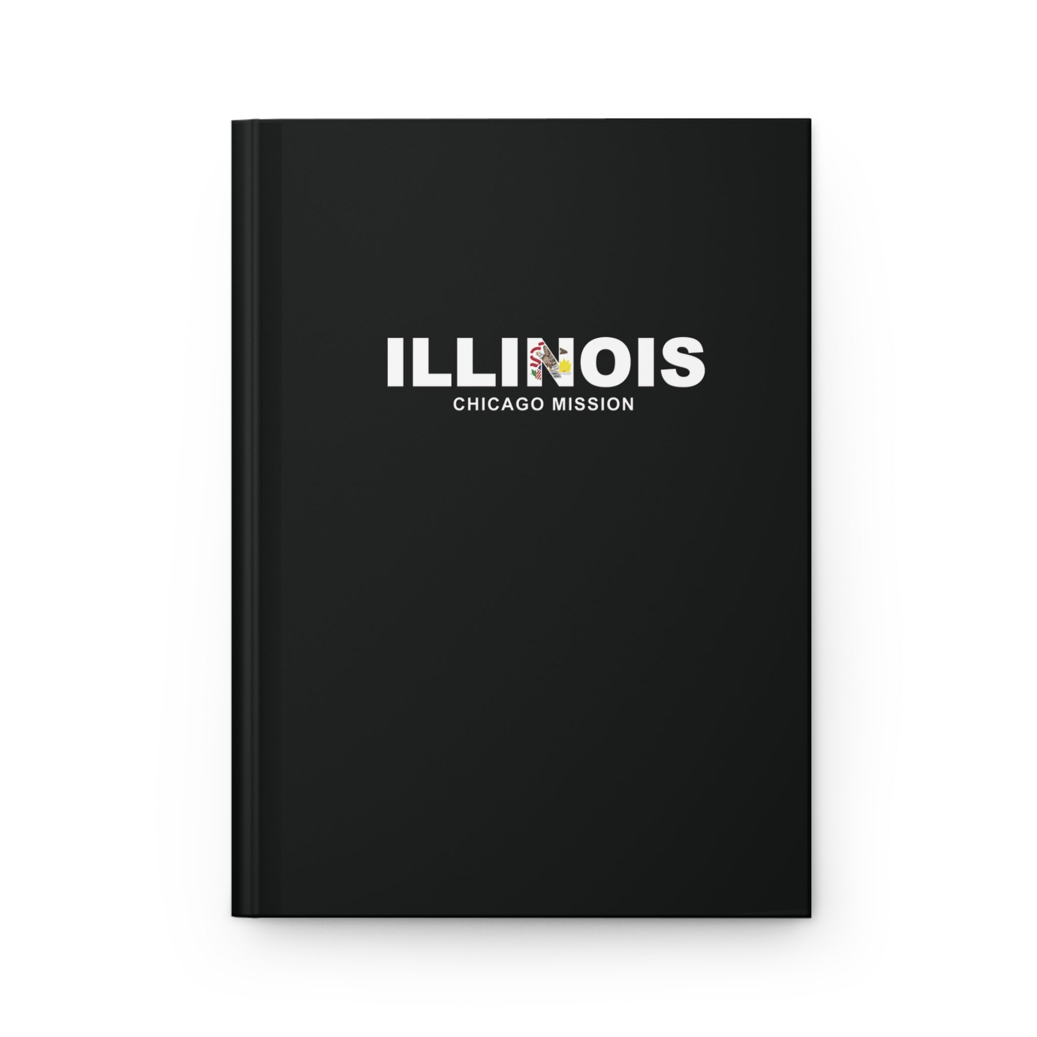 Illinois Chicago Mission Flag Title Black Hardcover Journal Matte - Mission Wishlist - LDS Missionary Gift Store