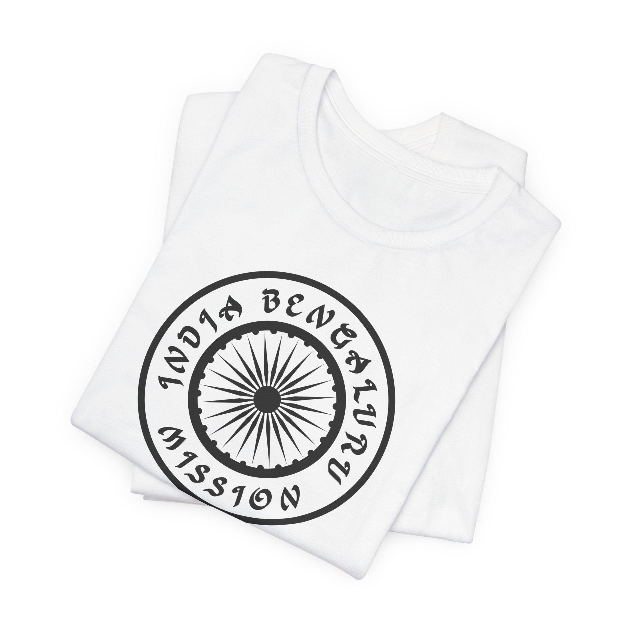 India Bengaluru Mission Circular Monochrome Logo T-Shirt - Mission Wishlist - LDS Missionary Gift Store