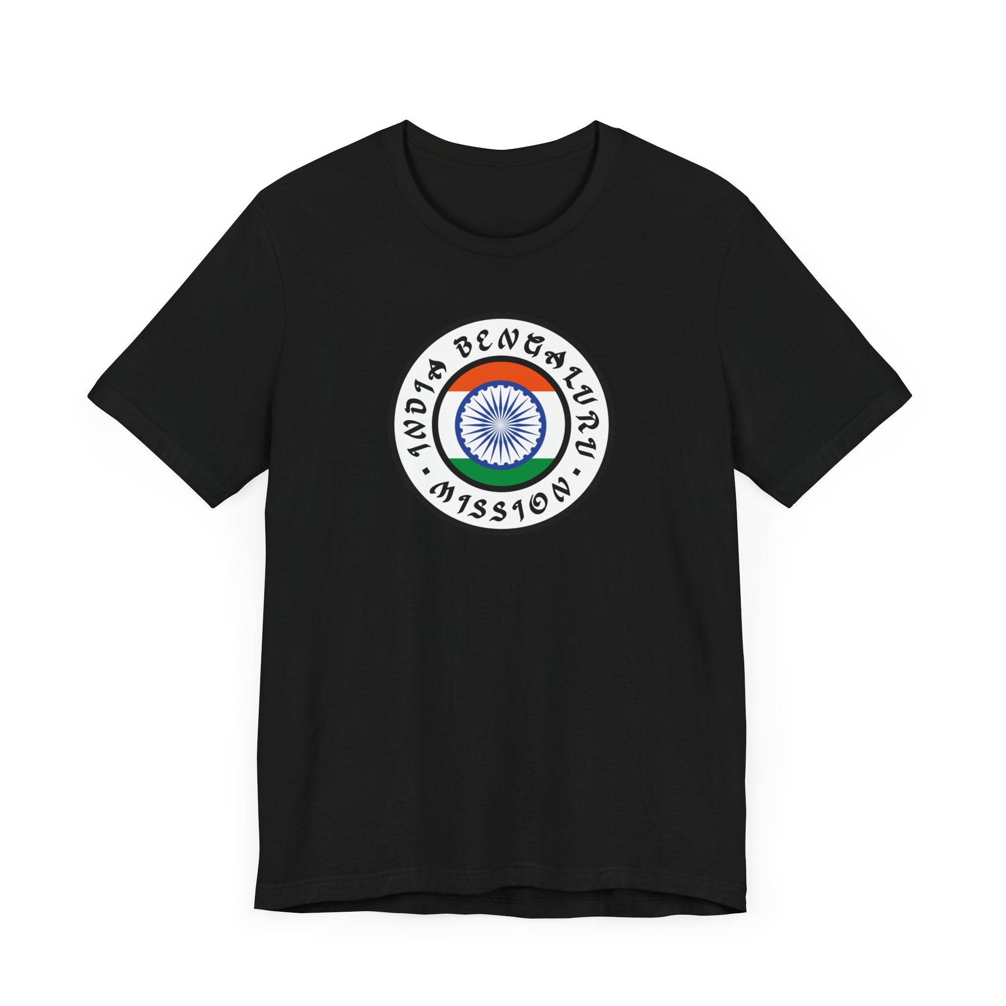India Bengaluru Mission Flag Logo (White Border) T-shirt - Mission Wishlist - LDS Missionary Gift Store