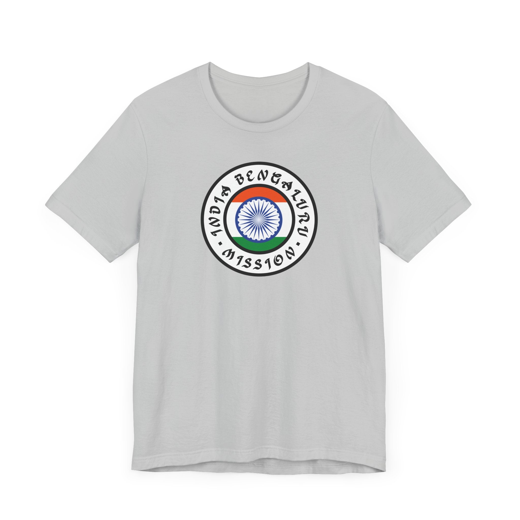 India Bengaluru Mission Flag Logo (White Border) T-shirt - Mission Wishlist - LDS Missionary Gift Store