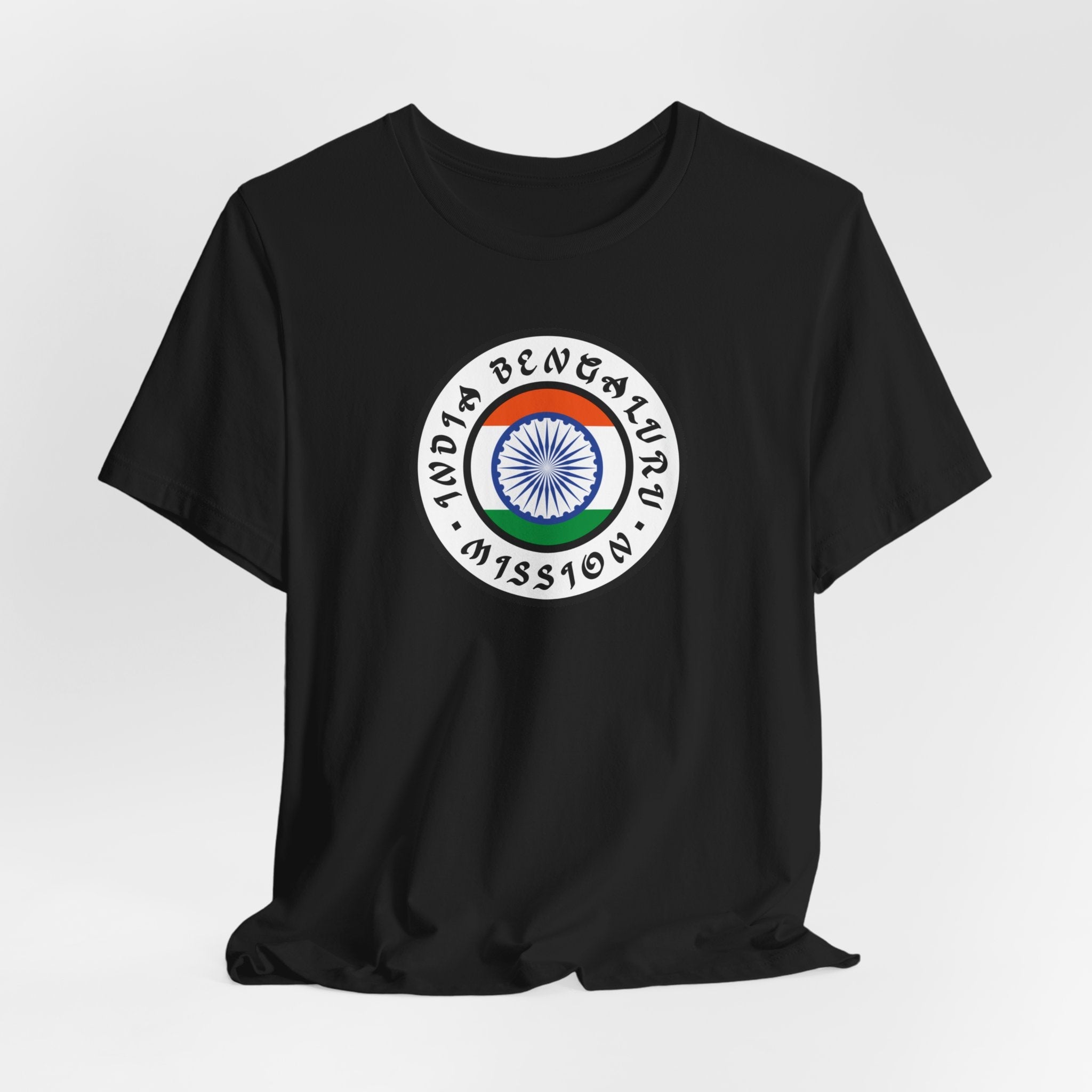 India Bengaluru Mission Flag Logo (White Border) T-shirt - Mission Wishlist - LDS Missionary Gift Store