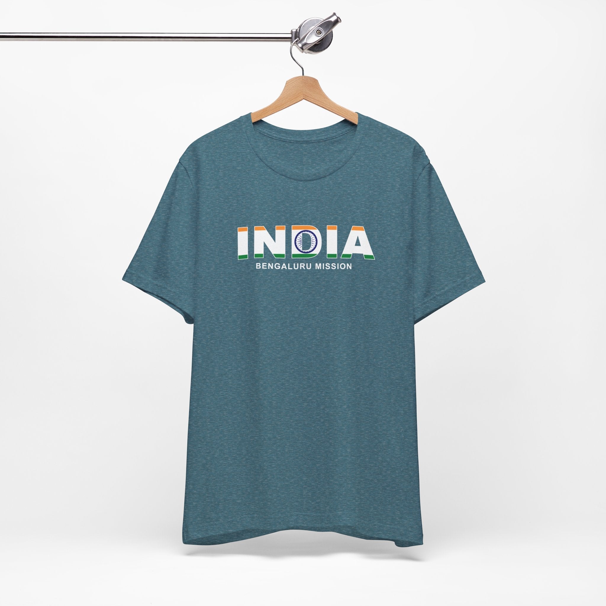 India Bengaluru Mission Flag Title T-shirt - Mission Wishlist - LDS Missionary Gift Store