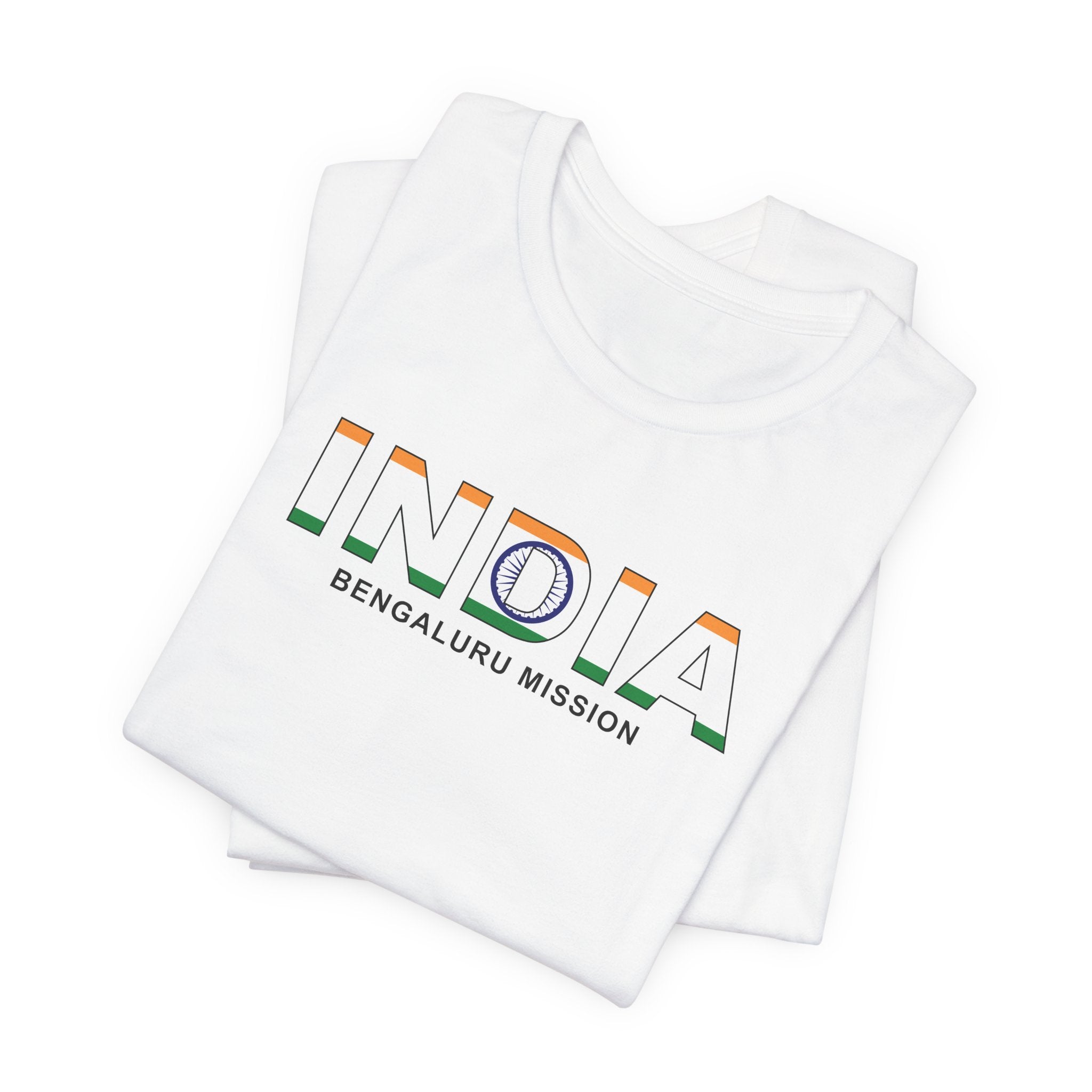 India Bengaluru Mission Flag Title T-shirt - Mission Wishlist - LDS Missionary Gift Store
