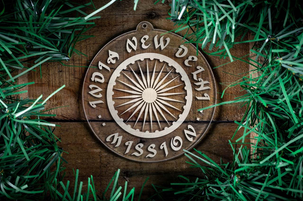 India New Delhi Mission Christmas Ornament - Latter-Day Saint LDS Missionary Gift - Book of Mormon