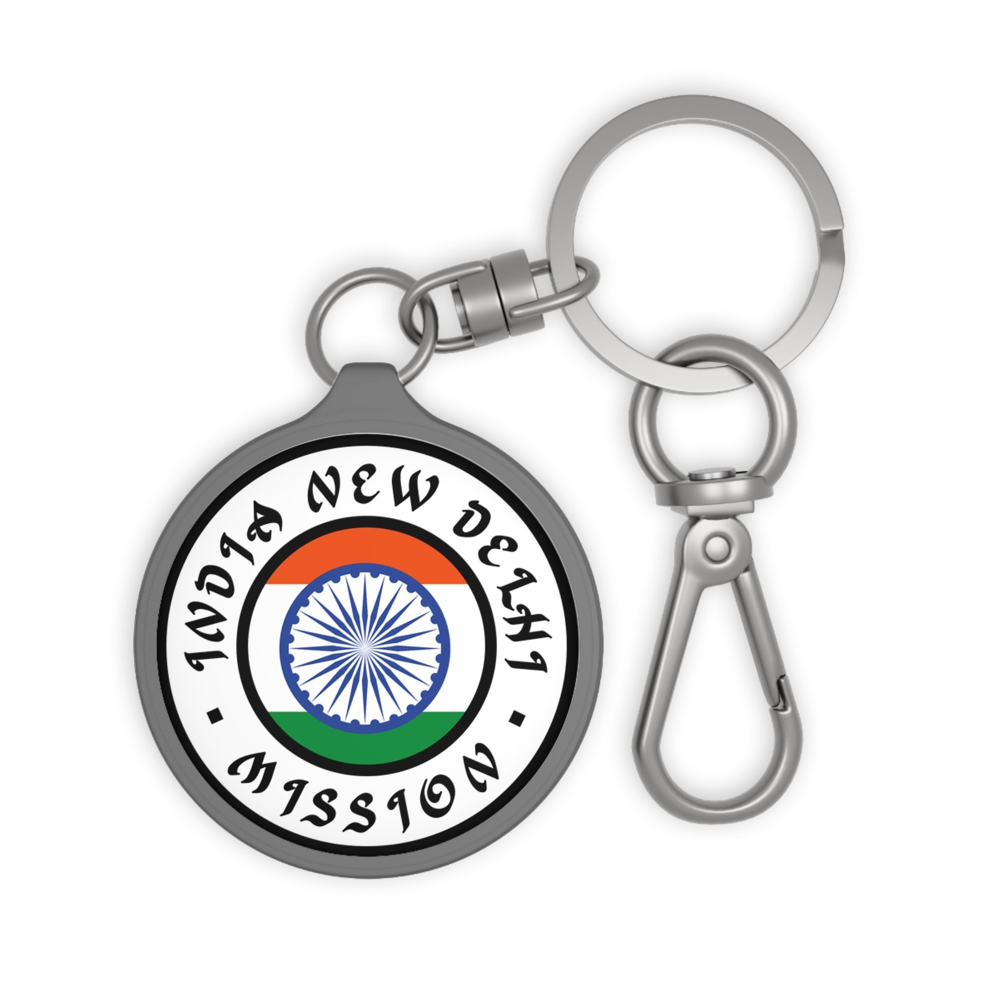 India New Delhi Mission Circle Flag Key Tag - Mission Wishlist - LDS Missionary Gift Store