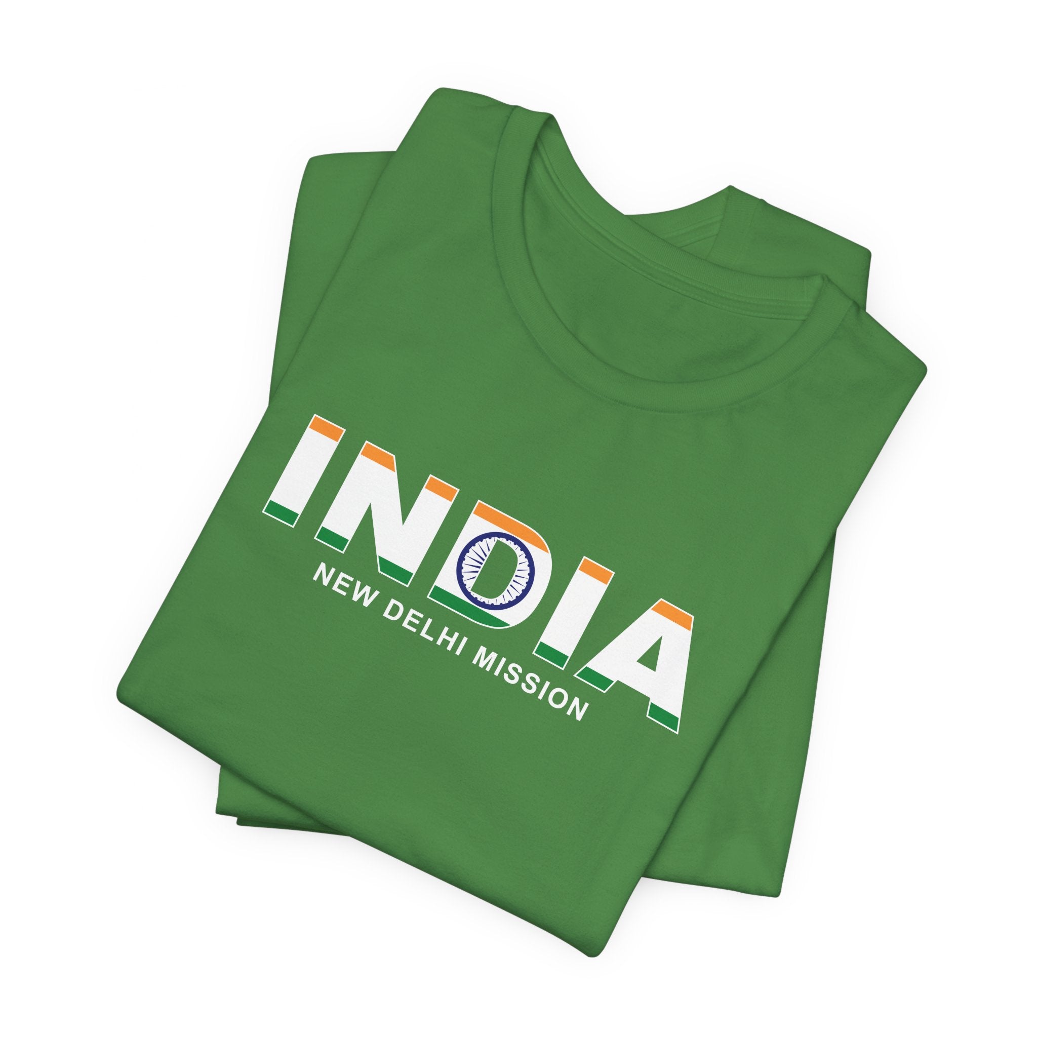 India New Delhi Mission Flag Title T-shirt - Mission Wishlist - LDS Missionary Gift Store