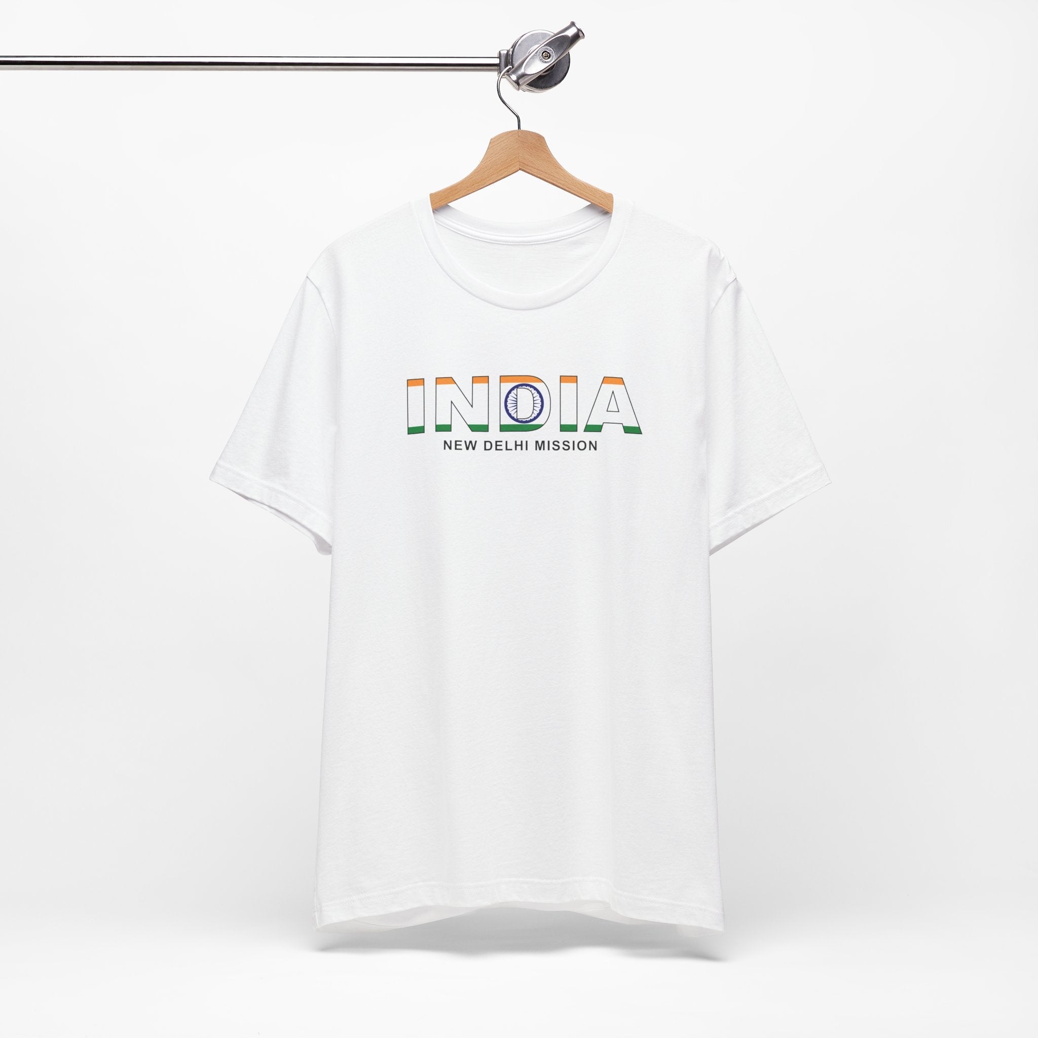 India New Delhi Mission Flag Title T-shirt - Mission Wishlist - LDS Missionary Gift Store
