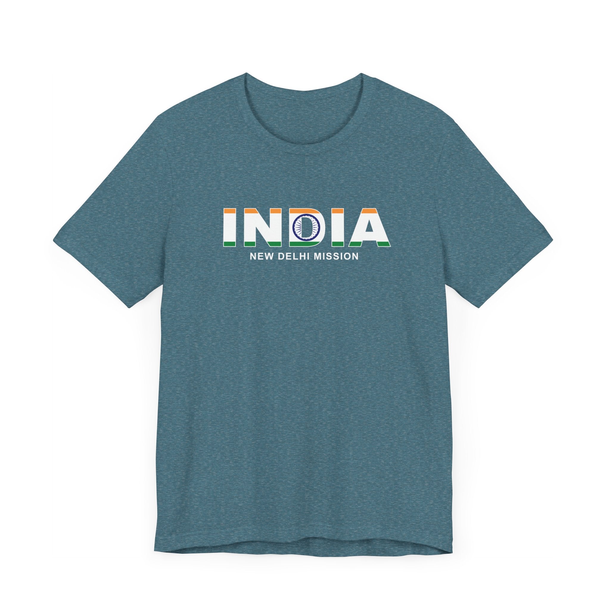 India New Delhi Mission Flag Title T-shirt - Mission Wishlist - LDS Missionary Gift Store