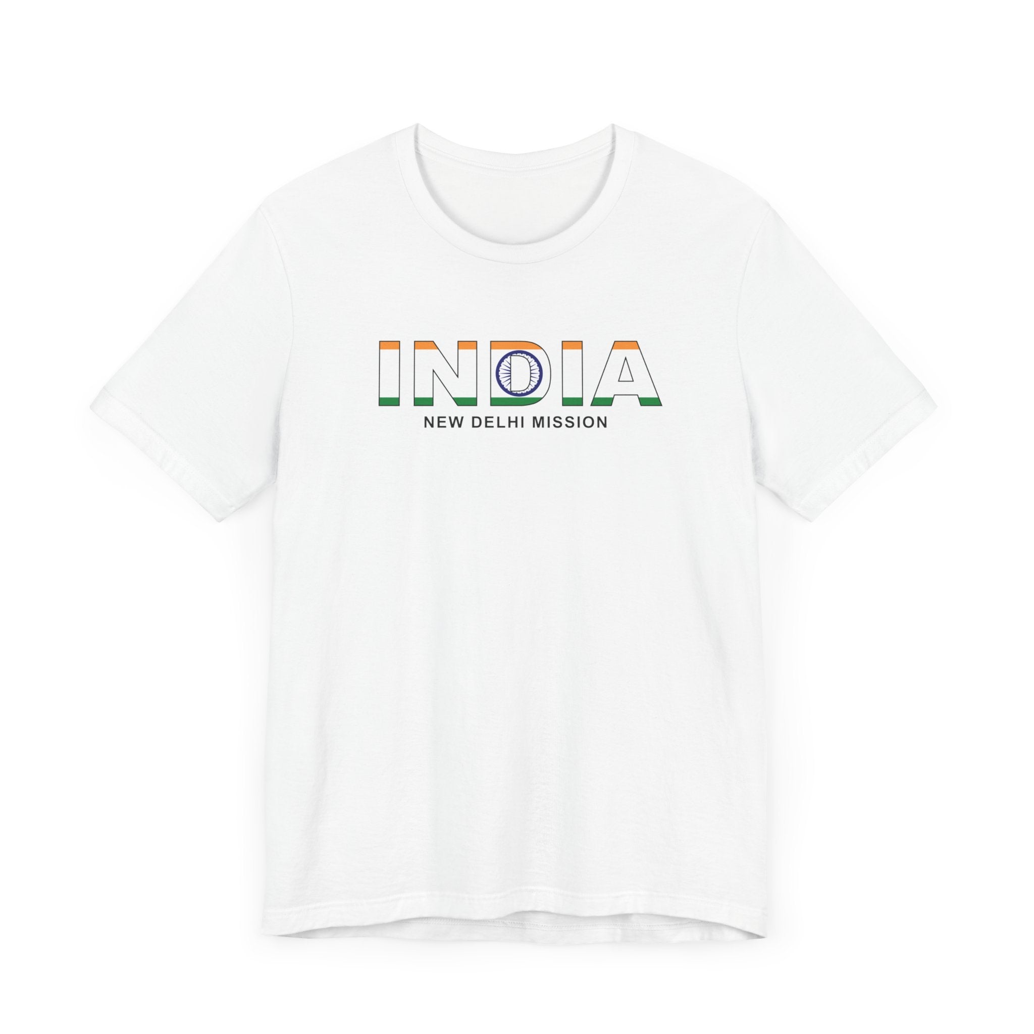 India New Delhi Mission Flag Title T-shirt - Mission Wishlist - LDS Missionary Gift Store