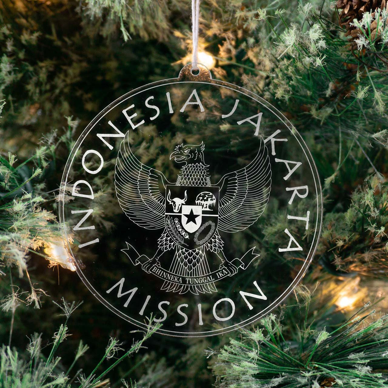Indonesia Jakarta Mission Christmas Ornament - Latter-Day Saint LDS Missionary Gift - Book of Mormon