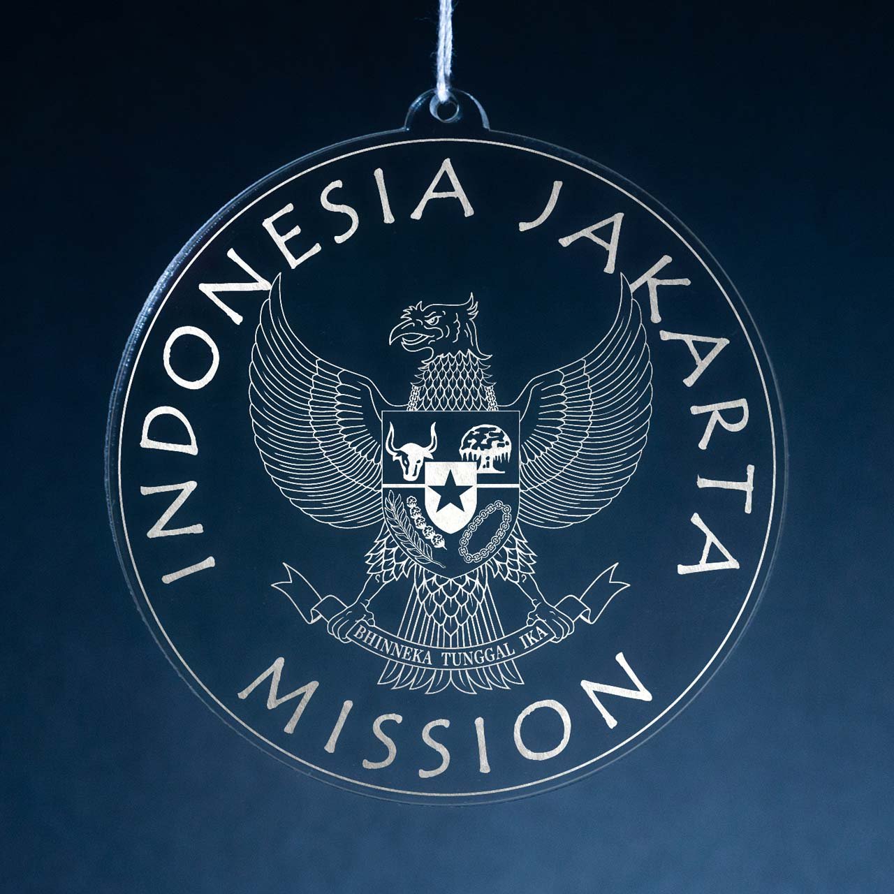 Indonesia Jakarta Mission Christmas Ornament - Latter-Day Saint LDS Missionary Gift - Book of Mormon