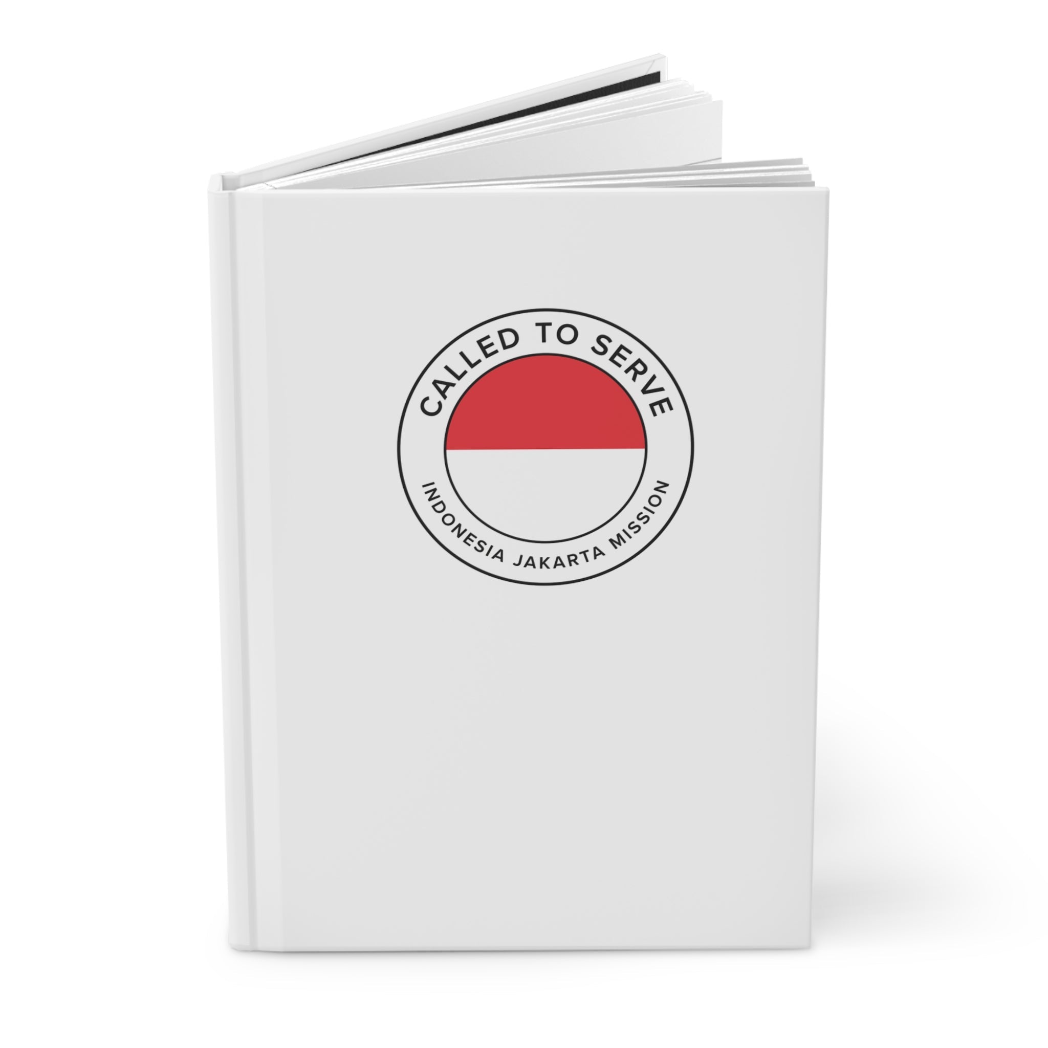 Indonesia Jakarta Mission Circle Flag Called to Serve White Hardcover Journal Matte - Latter-Day Saint LDS Missionary Gift - Book of Mormon