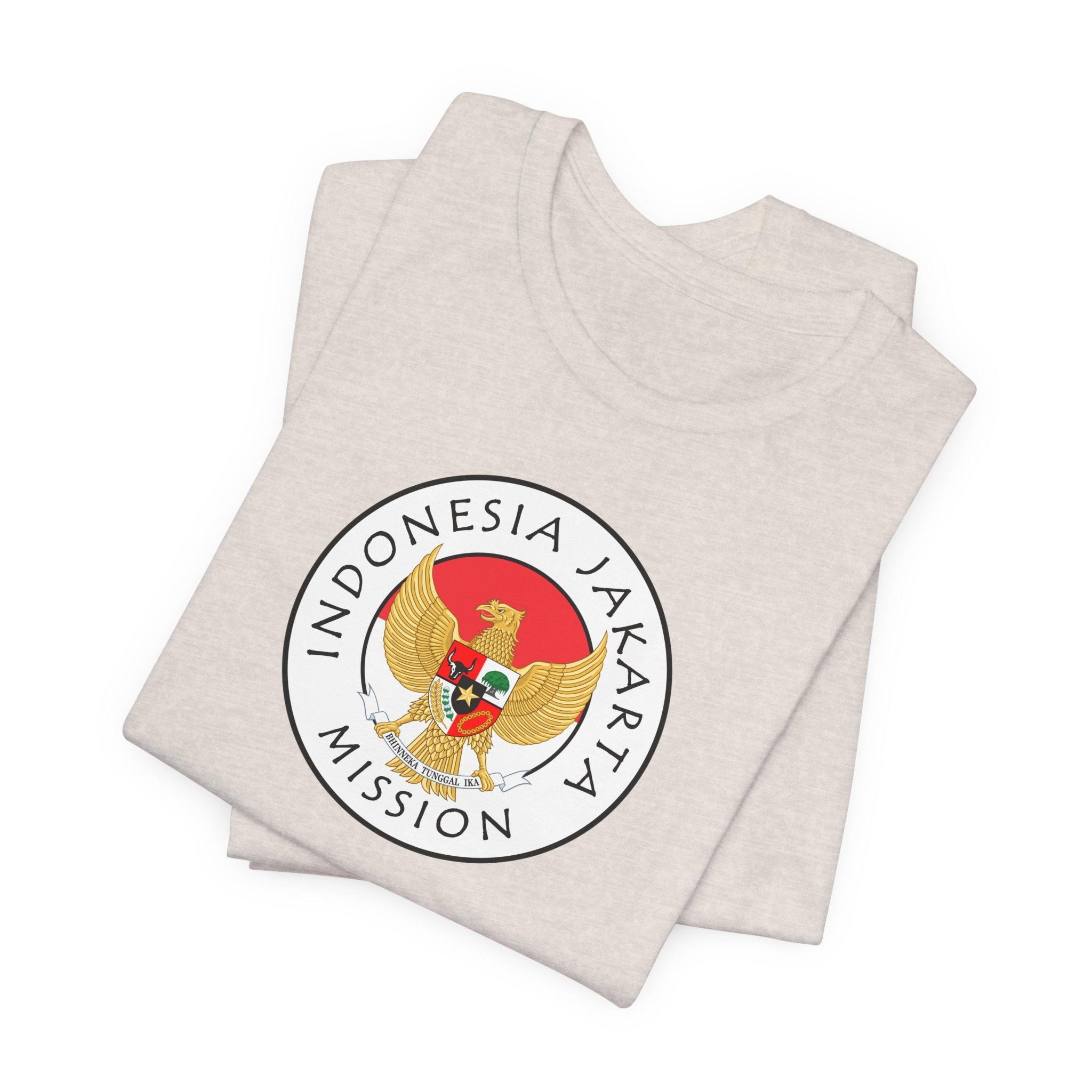 Indonesia Jakarta Mission Flag Logo (White Border) T-shirt - Mission Wishlist - LDS Missionary Gift Store
