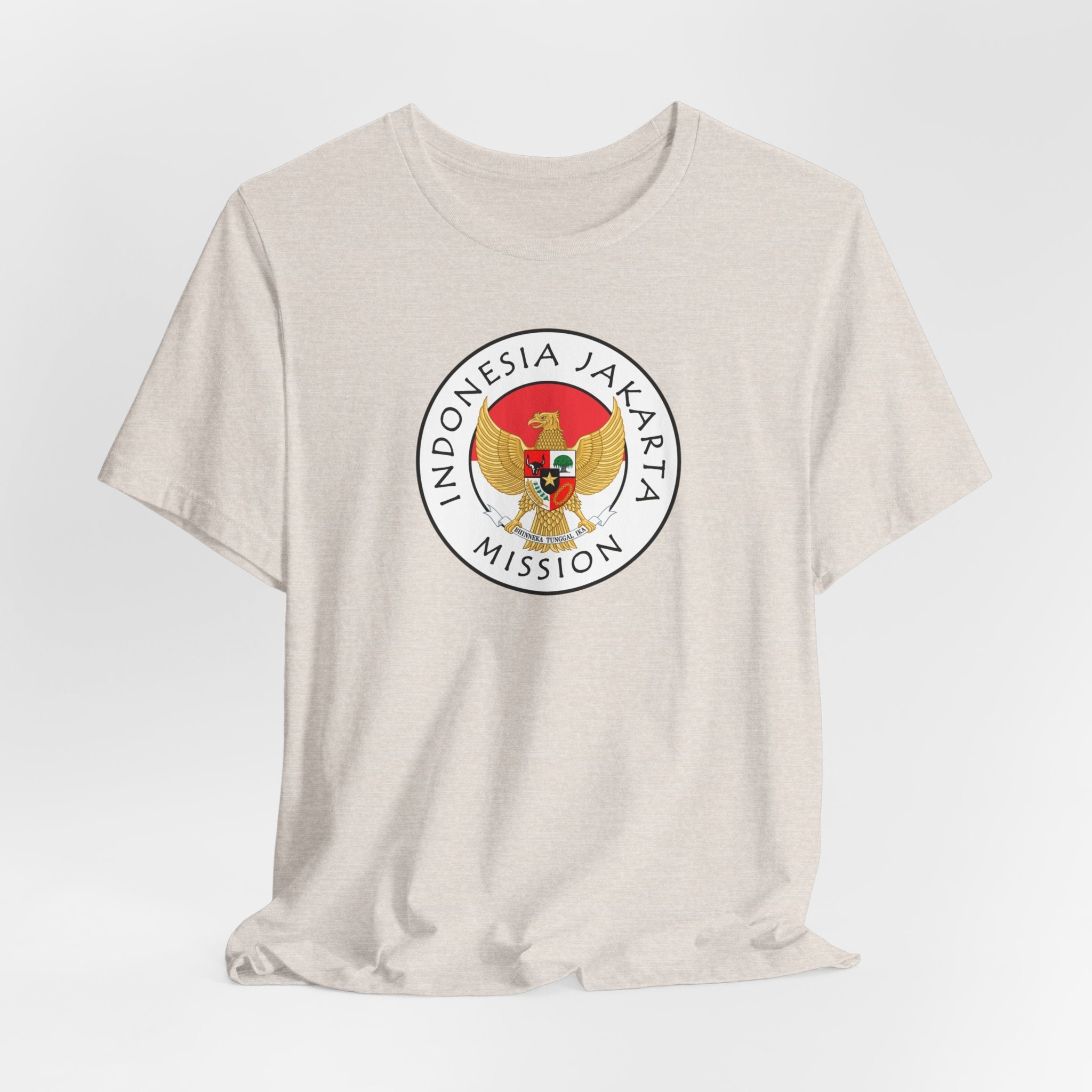 Indonesia Jakarta Mission Flag Logo (White Border) T-shirt - Mission Wishlist - LDS Missionary Gift Store