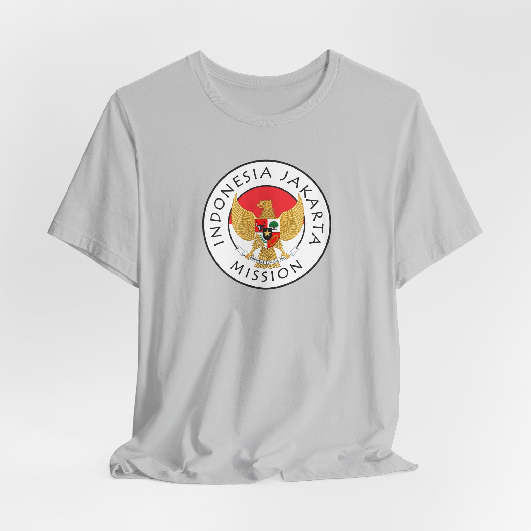 Indonesia Jakarta Mission Flag Logo (White Border) T-shirt - Mission Wishlist - LDS Missionary Gift Store