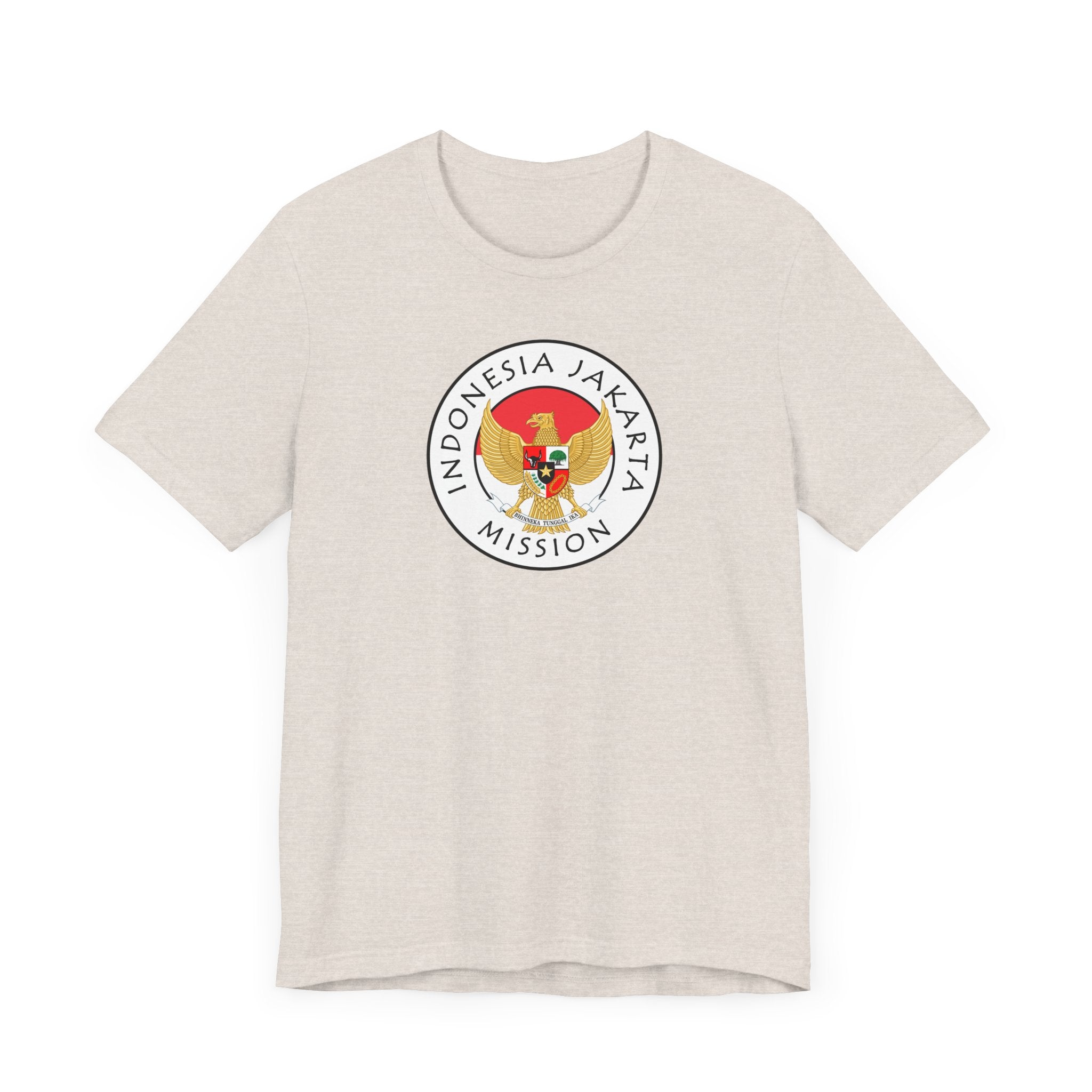 Indonesia Jakarta Mission Flag Logo (White Border) T-shirt - Mission Wishlist - LDS Missionary Gift Store