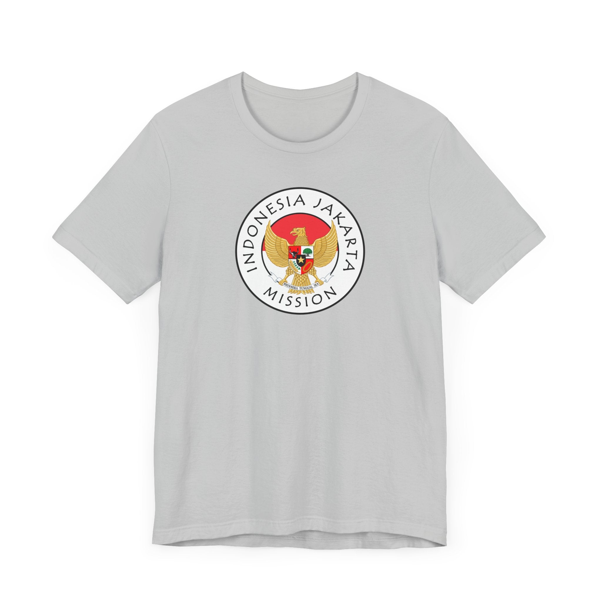 Indonesia Jakarta Mission Flag Logo (White Border) T-shirt - Mission Wishlist - LDS Missionary Gift Store