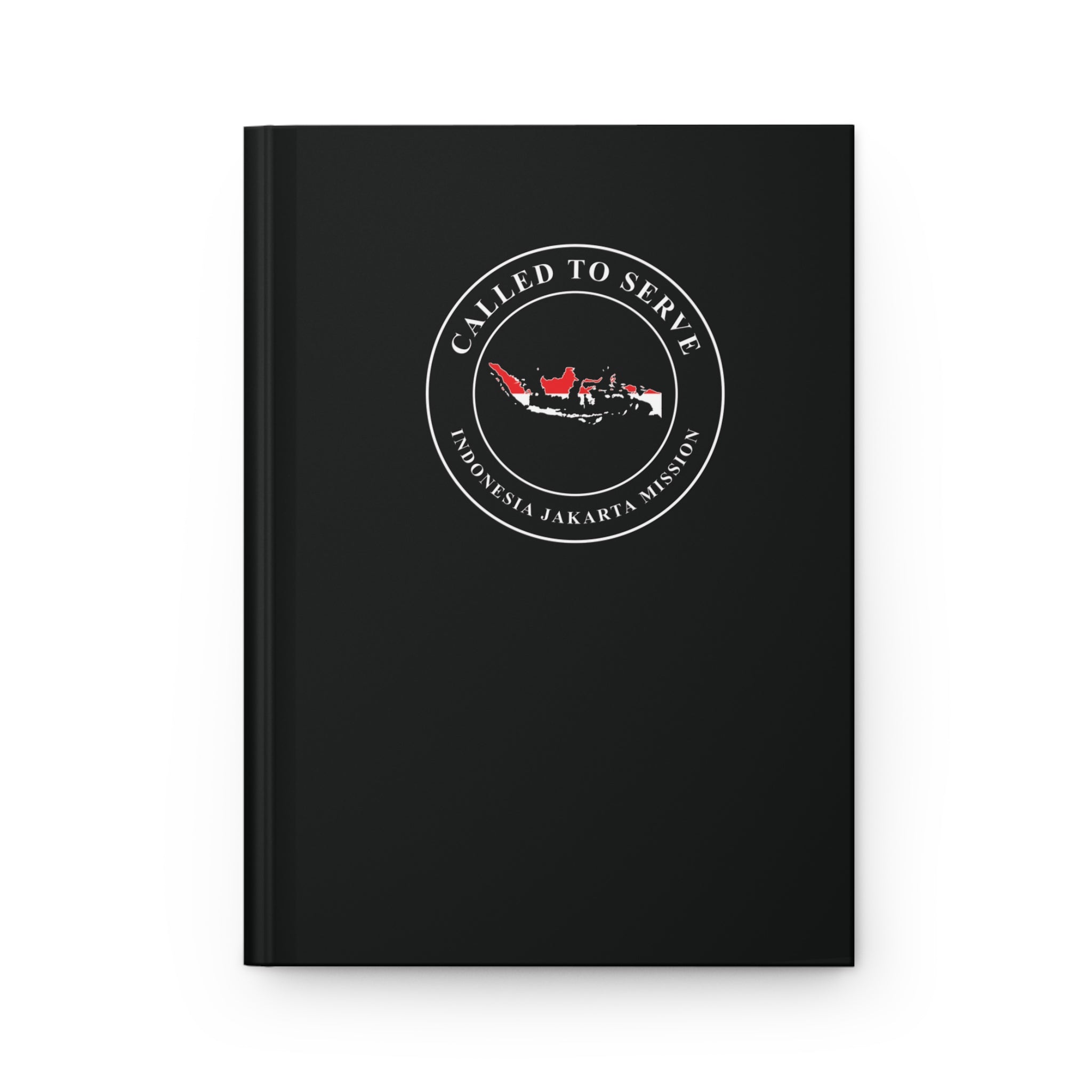 Indonesia Jakarta Mission Flag Map Called to Serve Black Hardcover Journal Matte - Latter-Day Saint LDS Missionary Gift - Book of Mormon