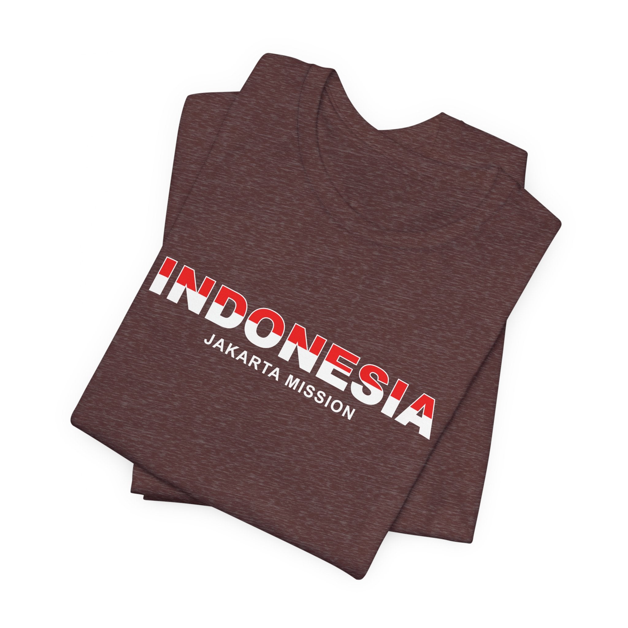 Indonesia Jakarta Mission Flag Title T-shirt - Mission Wishlist - LDS Missionary Gift Store